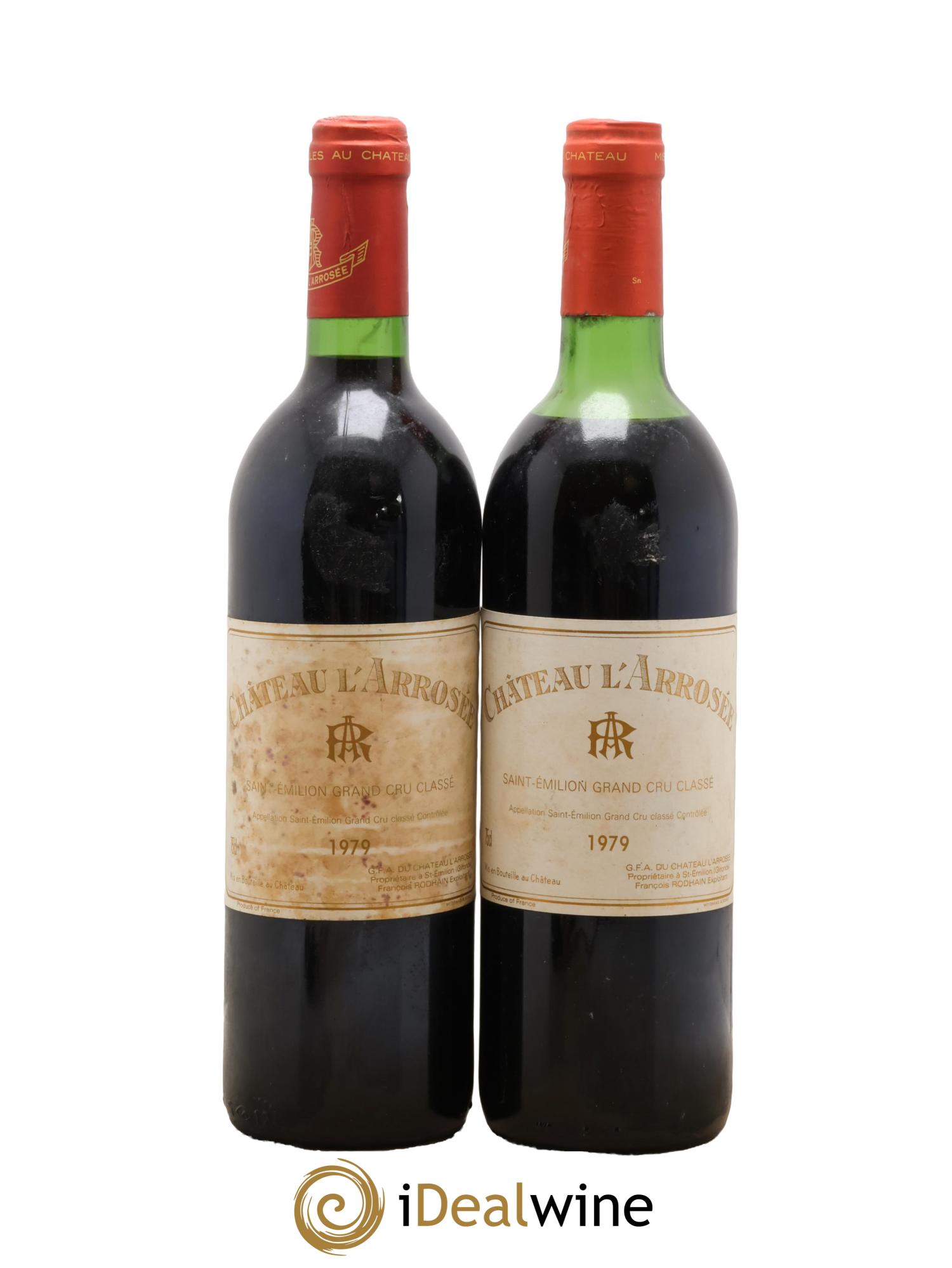 Château l' Arrosée Grand Cru Classé 1979 - Posten von 2 Flaschen - 0