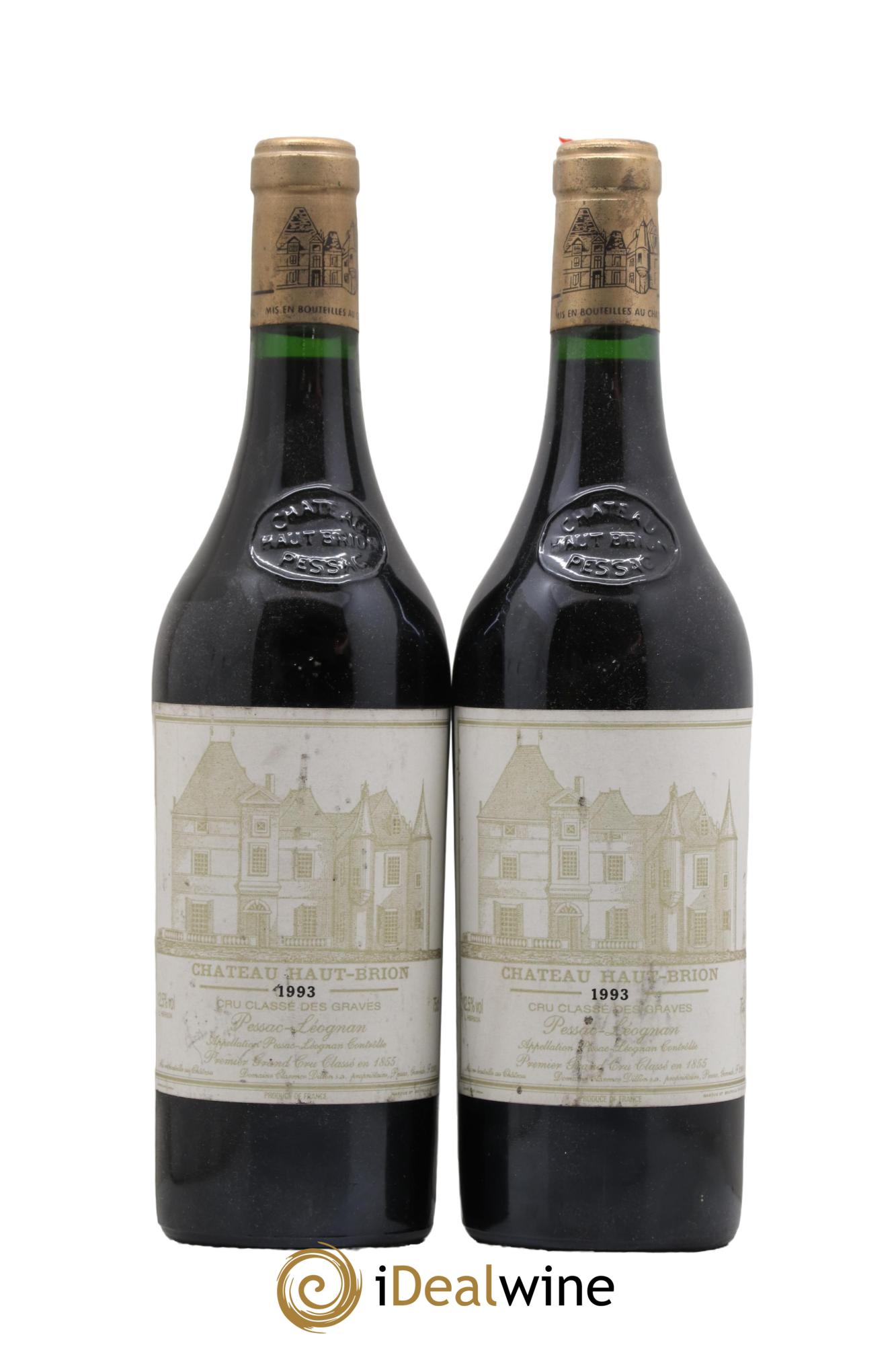 Château Haut Brion 1er Grand Cru Classé 1993 - Lot de 2 bouteilles - 0