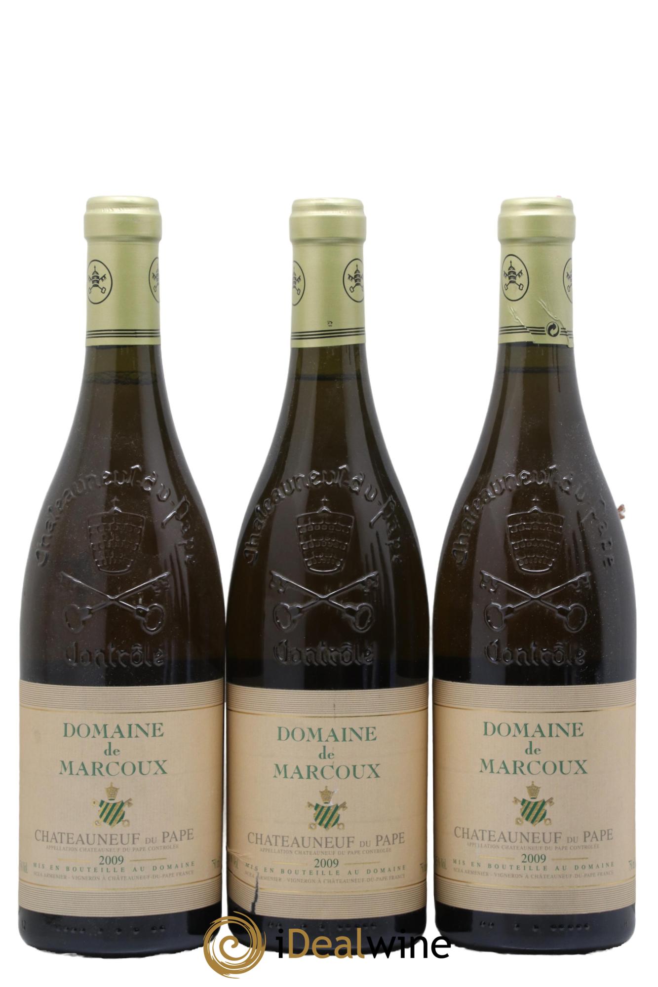 Châteauneuf-du-Pape Marcoux (Domaine de) 2009 - Lot de 3 bouteilles - 0
