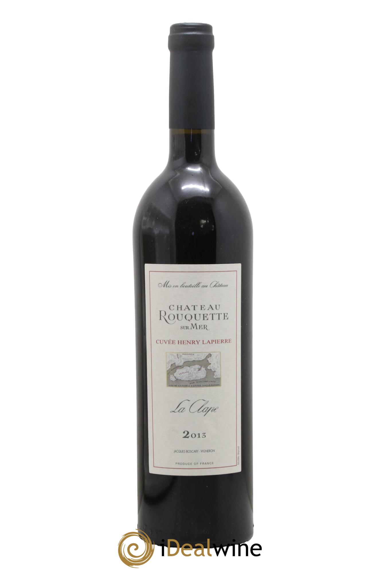 Languedoc Château Rouquette Cuvée Henry Lapierre La Clape 2013 - Lot de 1 bouteille - 0