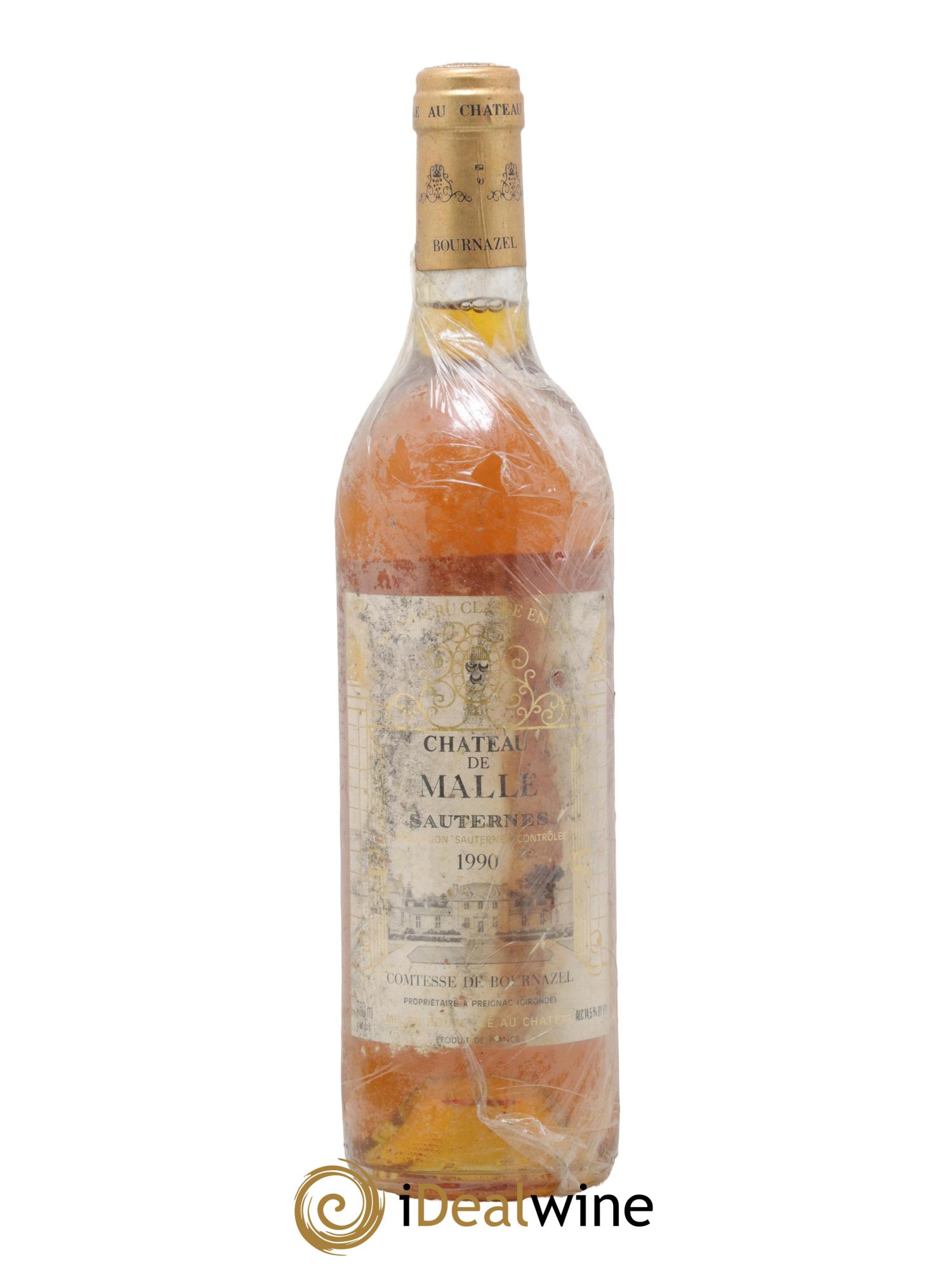 Château de Malle 2ème Grand Cru Classé 1990 - Posten von 1 Flasche - 0
