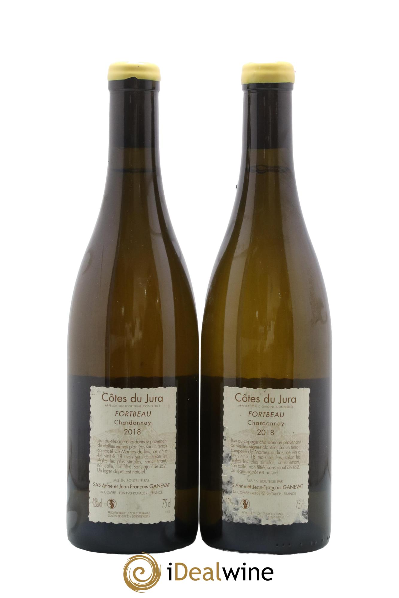 Vin de France (anciennement Côtes du Jura) Fortbeau Anne et Jean François Ganevat 2018 - Lot de 2 bouteilles - 1