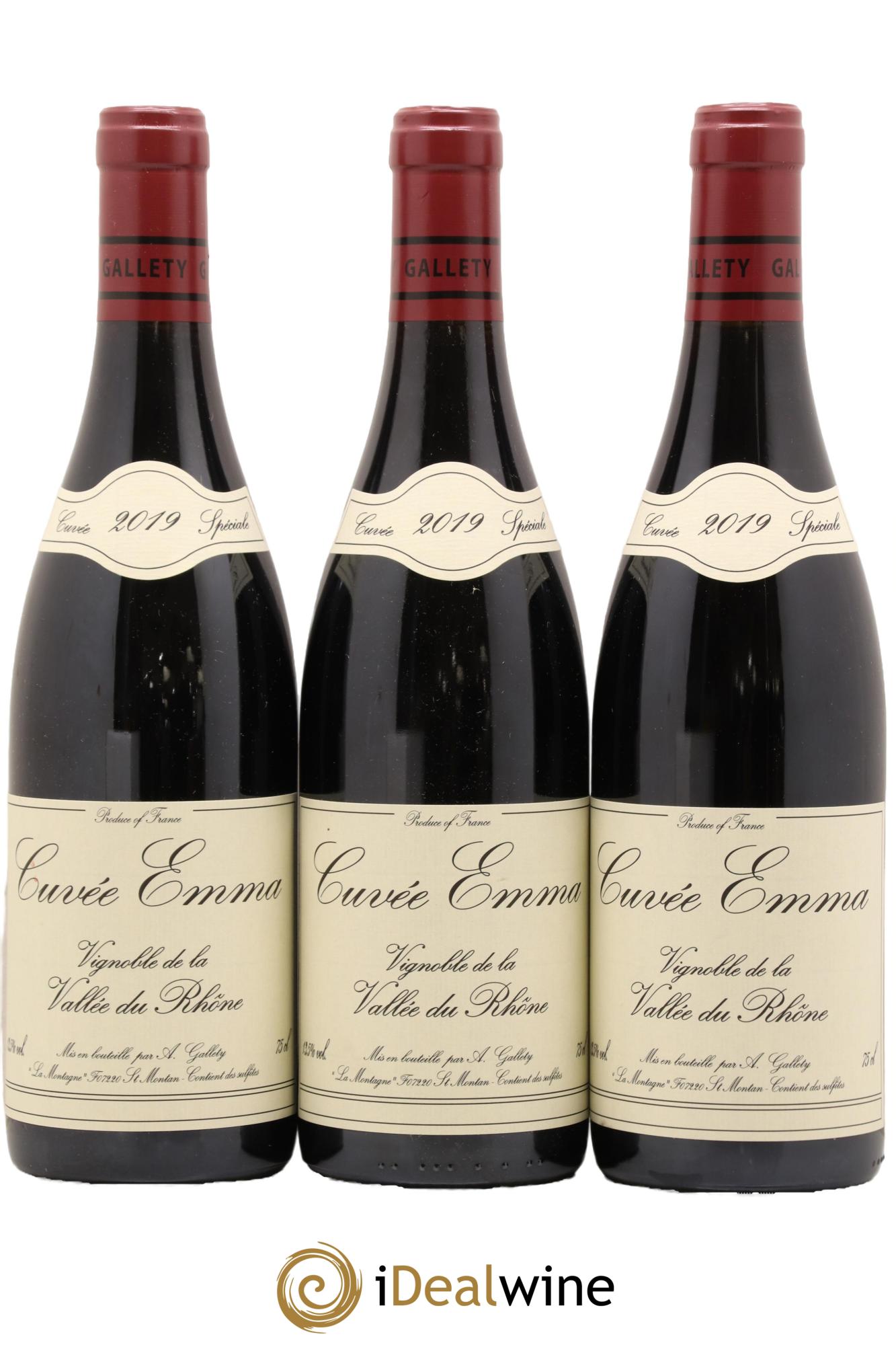 Côtes du Vivarais Cuvée Emma Gallety (Domaine) 2019 - Lot de 3 bouteilles - 0