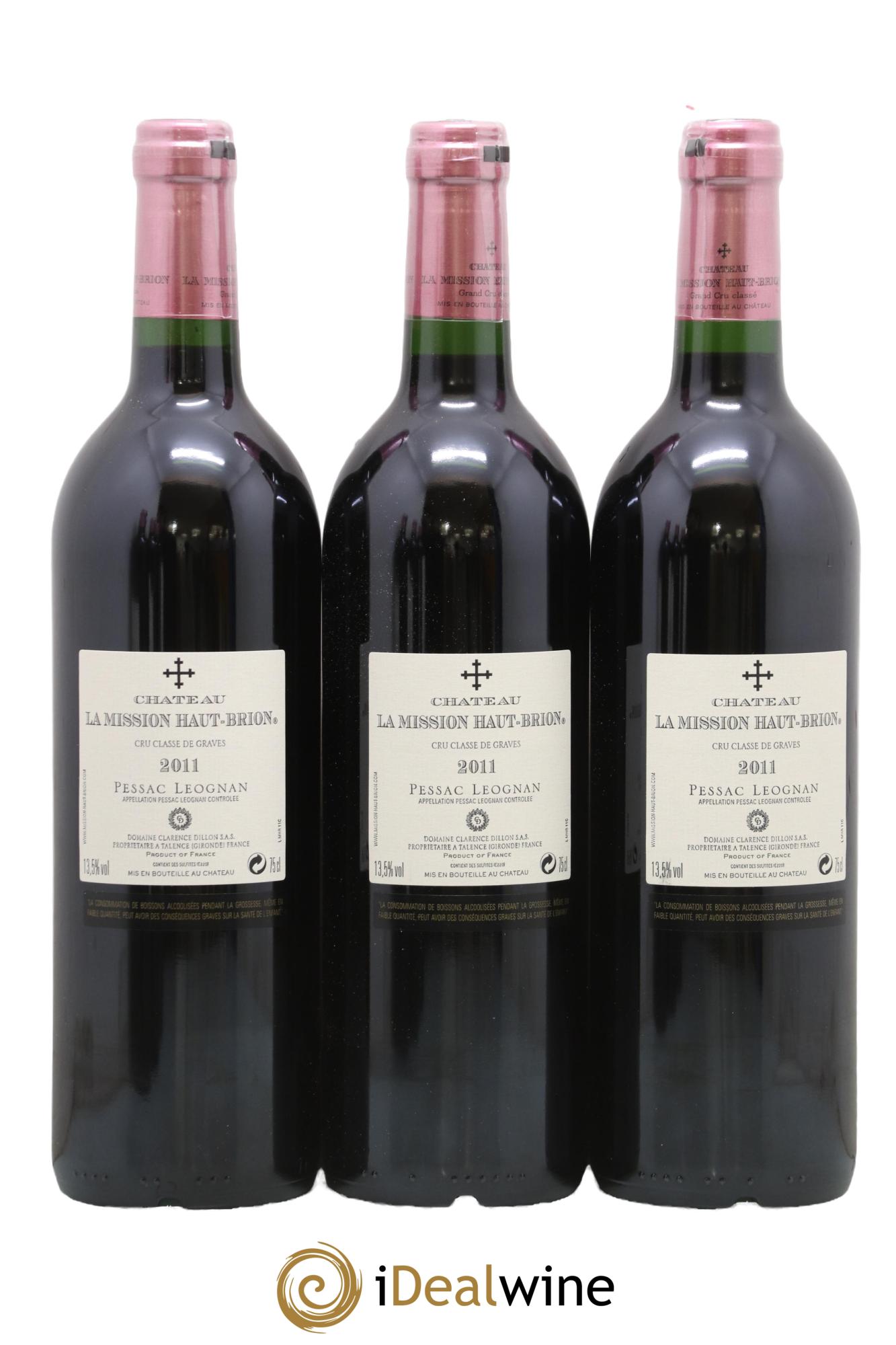 Château la Mission Haut-Brion Cru Classé de Graves 2011 - Lot de 6 bouteilles - 2