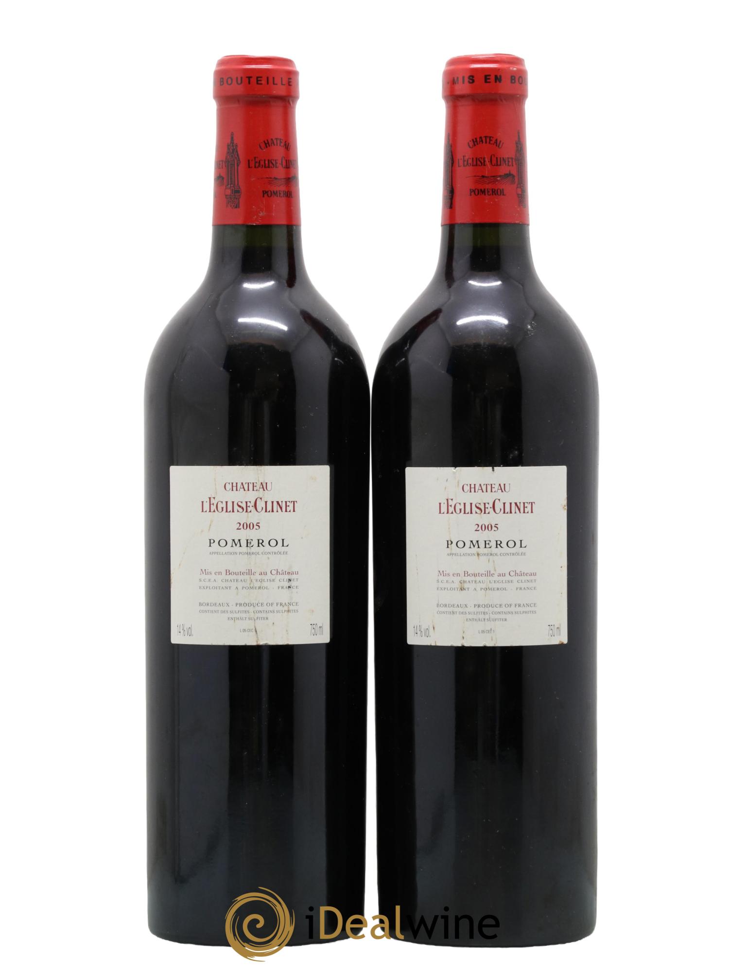 Château l' Église Clinet 2005 - Lot de 2 bouteilles - 1