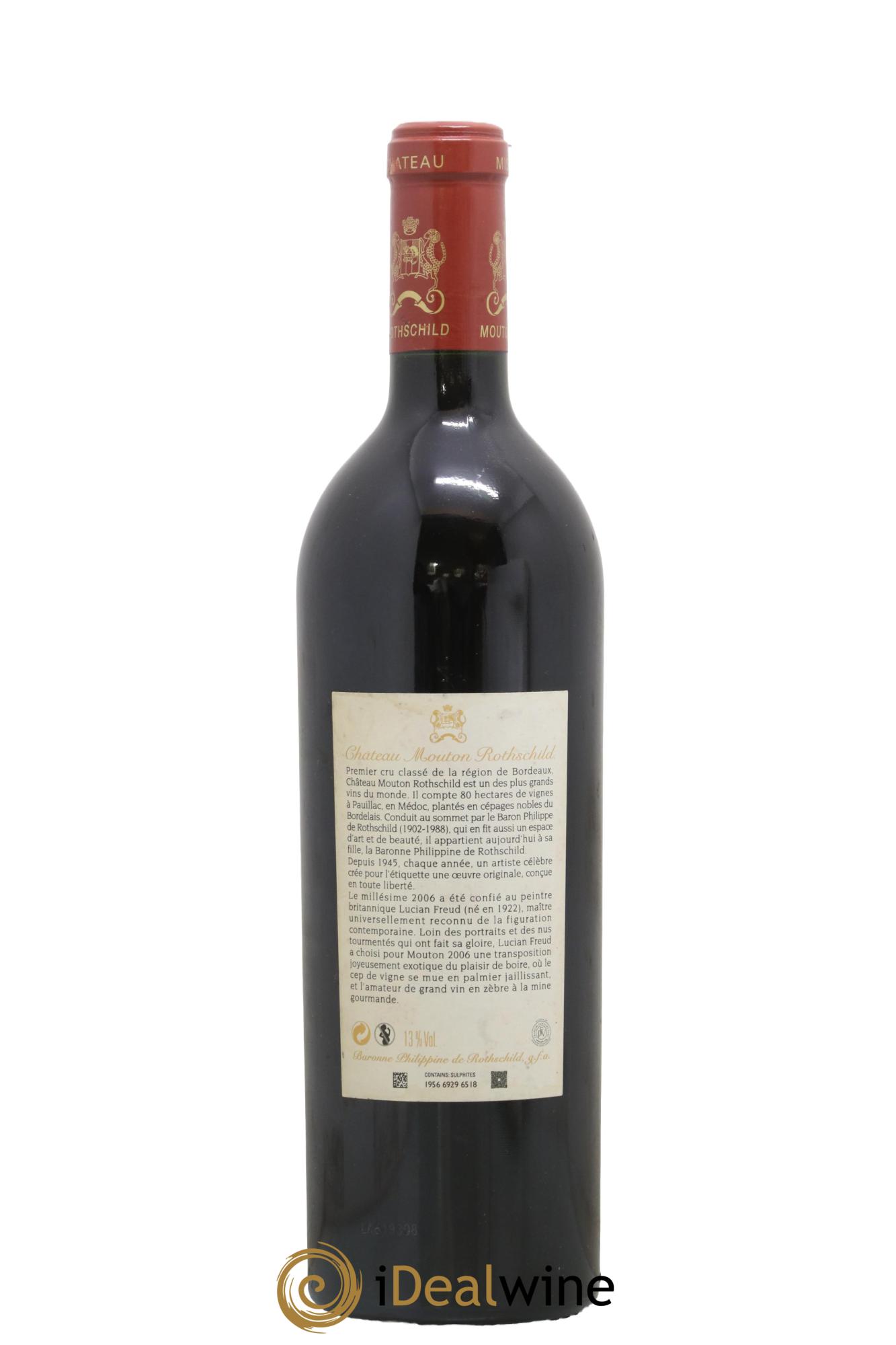 Château Mouton Rothschild 1er Grand Cru Classé 2006 - Lot of 1 bottle - 1