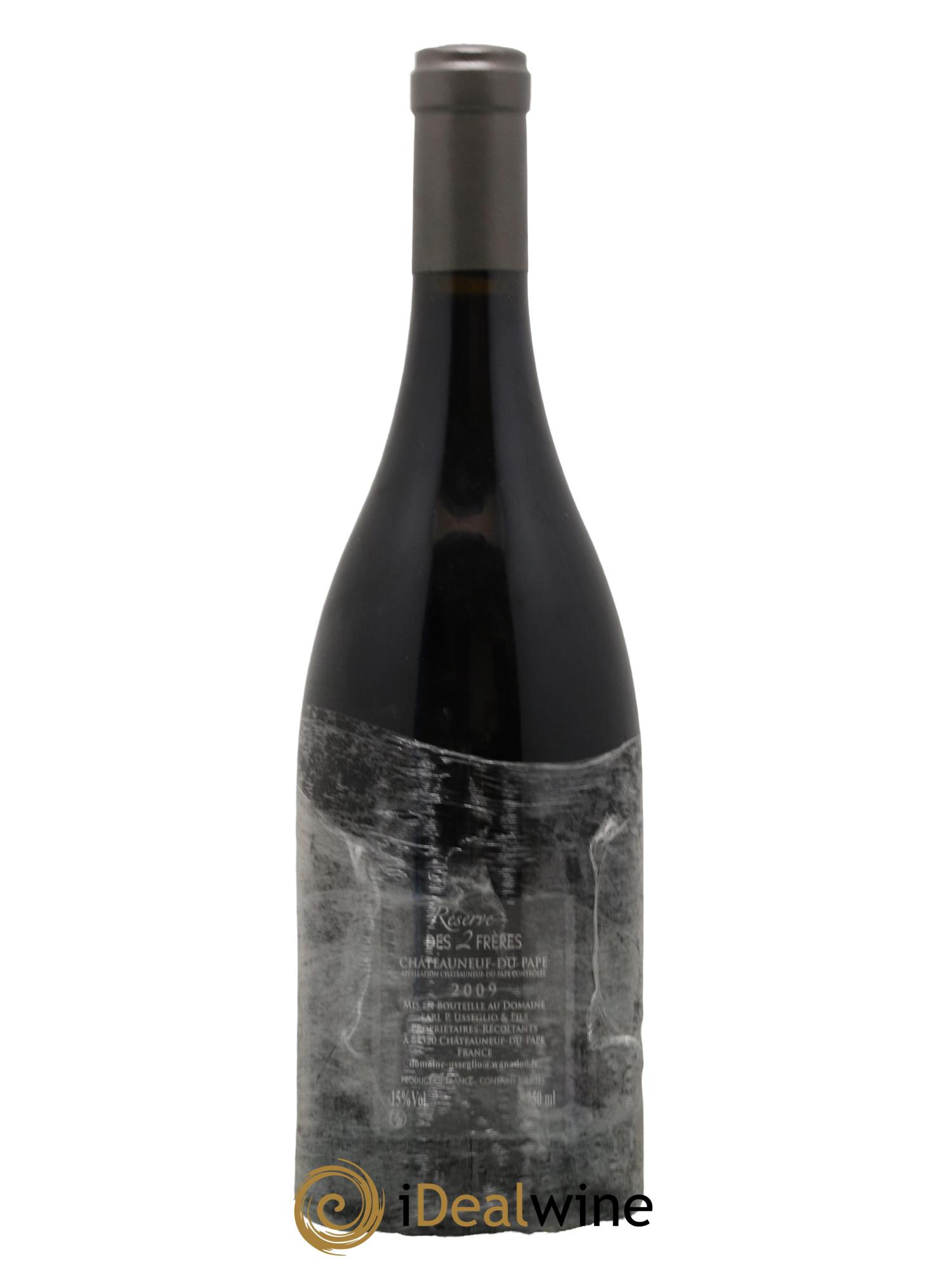 Châteauneuf-du-Pape Réserve des 2 frères Pierre Usseglio & Fils 2009 - Lot de 1 bouteille - 1