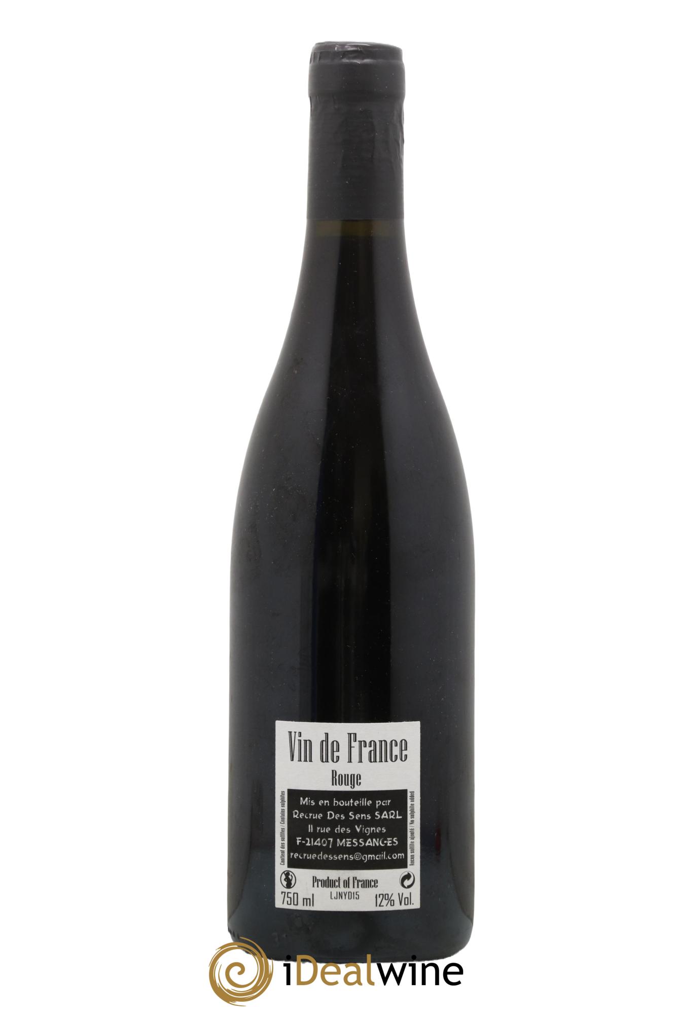 Vin de France Jeannot Yann Durieux - Recrue des Sens 2015 - Lot de 1 bouteille - 1