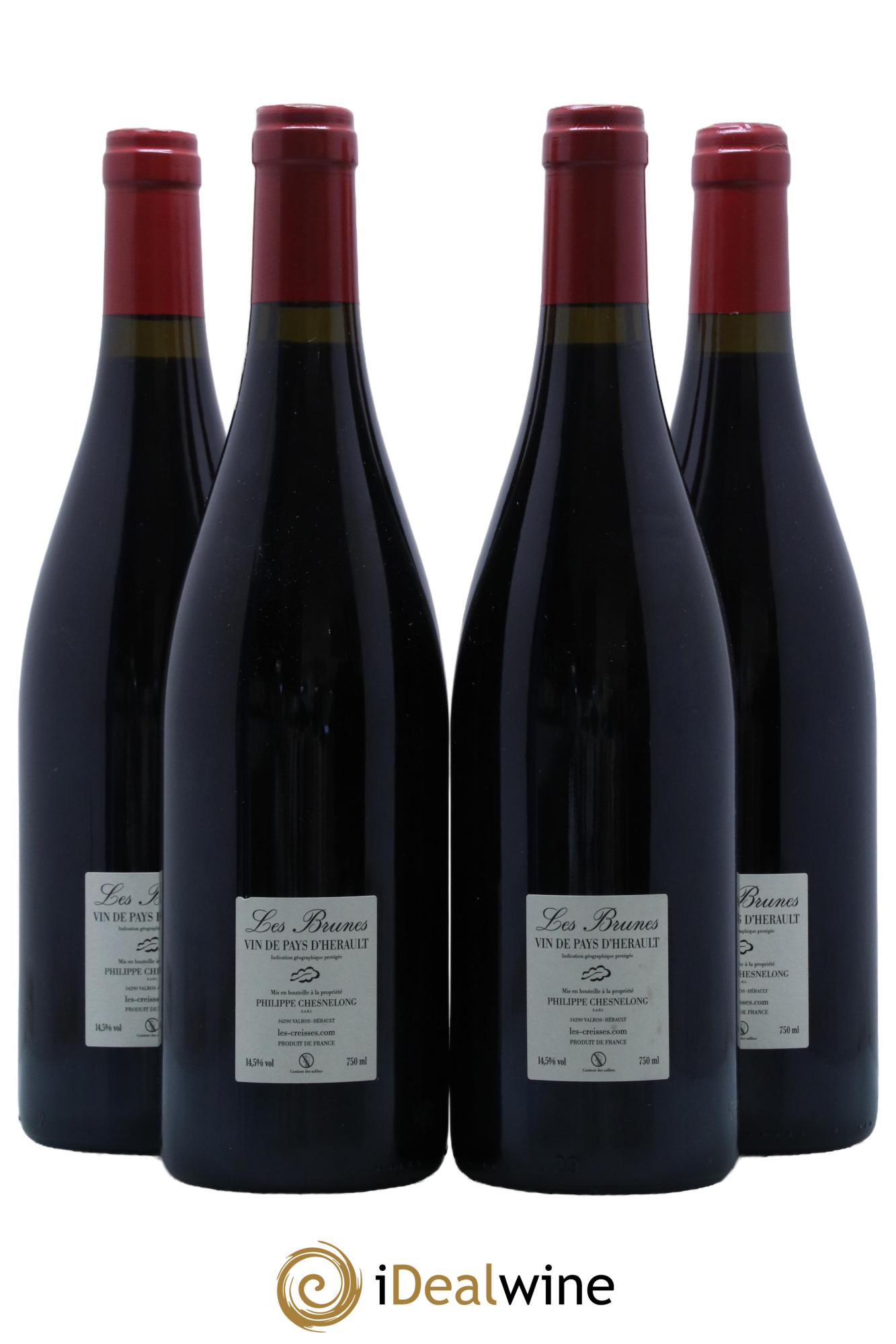 Vin de France Les Brunes Les Creisses (Domaine) 2020 - Lot de 4 bouteilles - 1