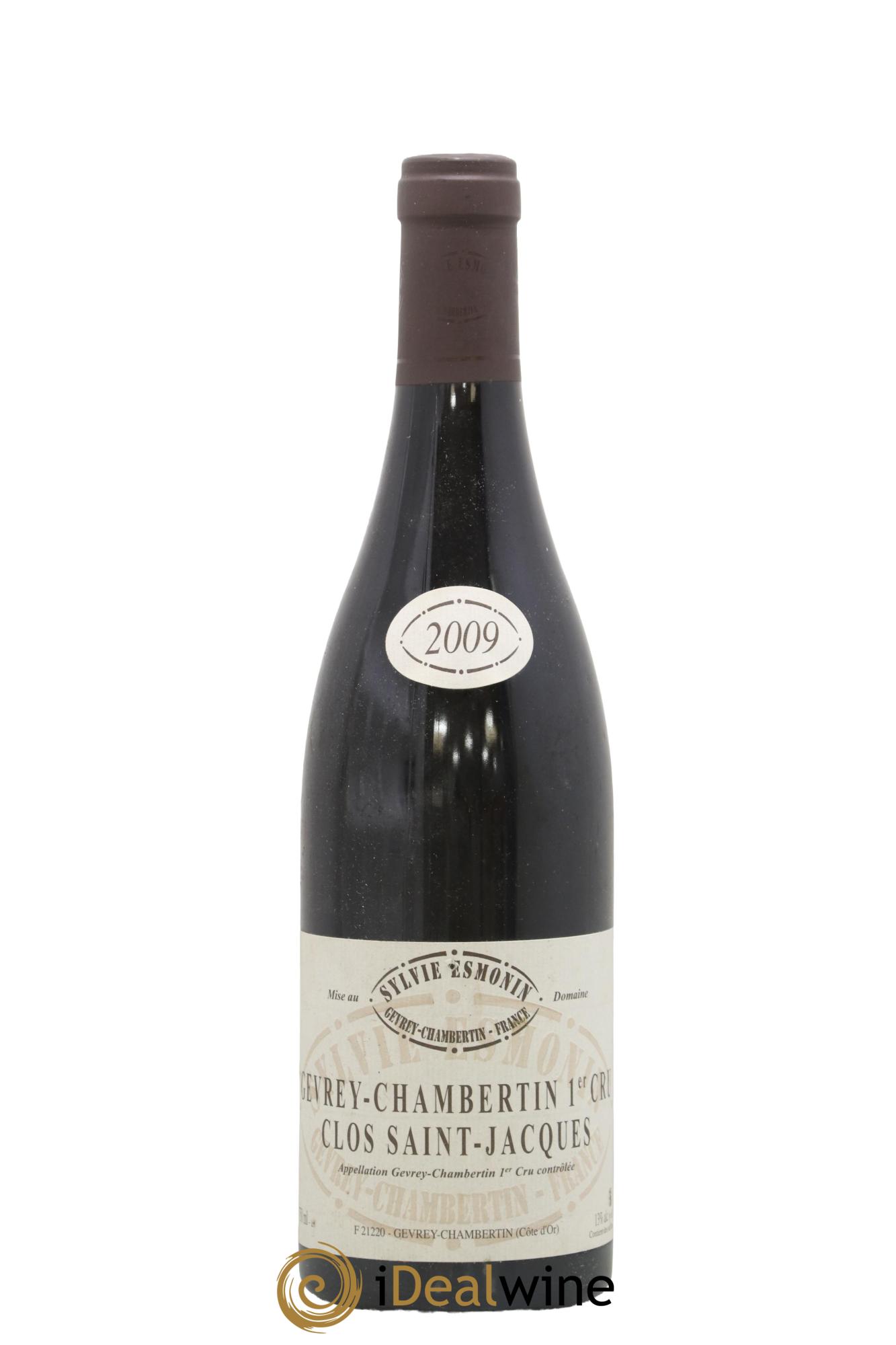 Gevrey-Chambertin 1er Cru Clos Saint Jacques Sylvie Esmonin 2009 - Lot de 1 bouteille - 0