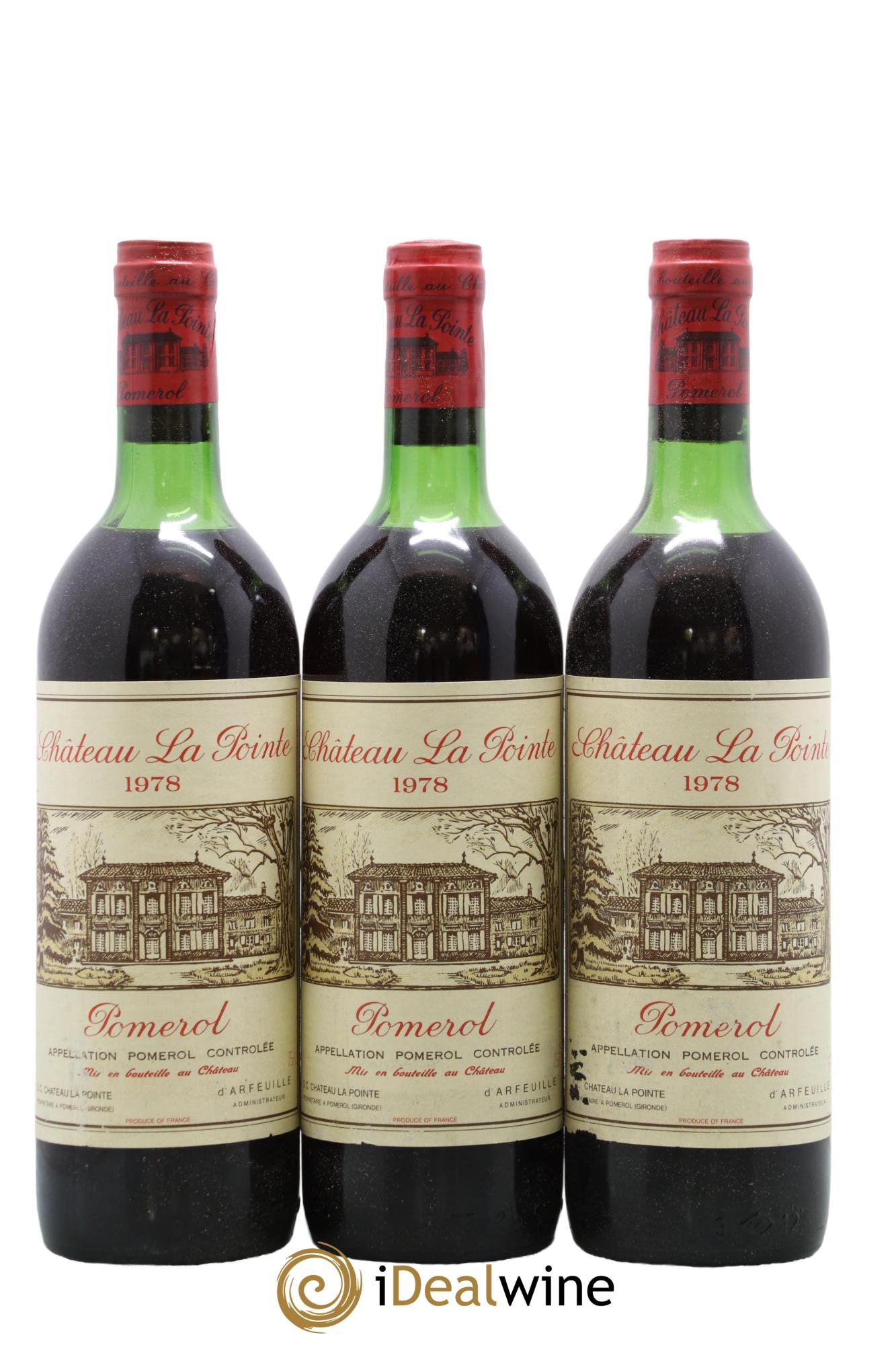 Château la Pointe 1978 - Lot de 3 bouteilles - 0