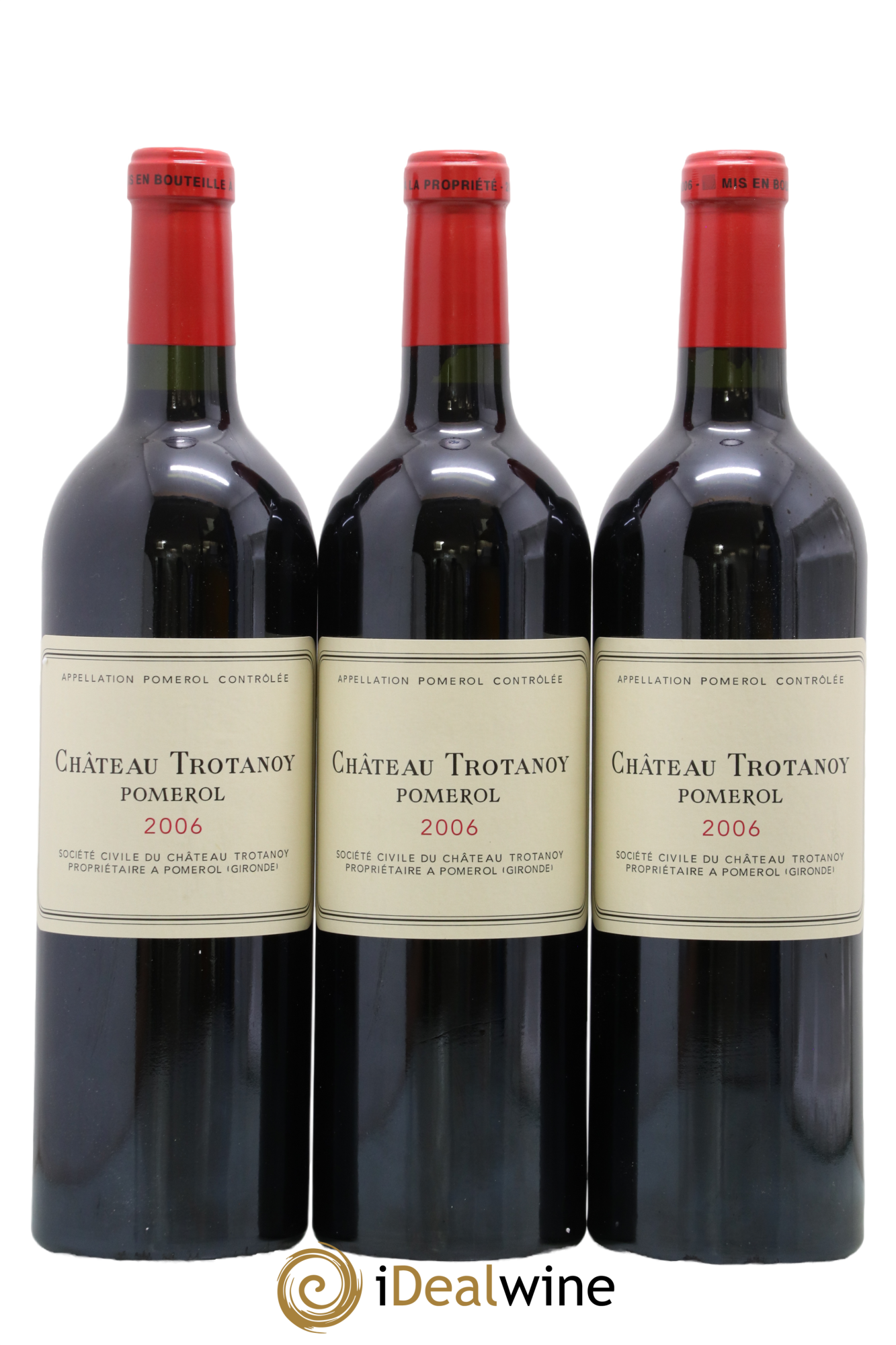 Château Trotanoy 2006 - Lot of 3 bottles - 0