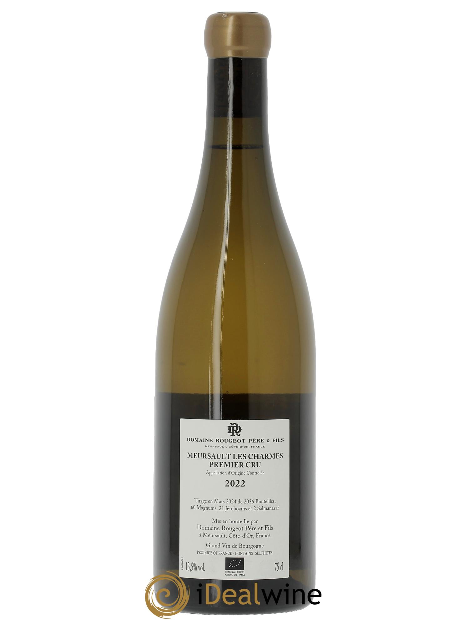 Meursault 1er Cru Charmes Rougeot Père et Fils  2022 - Posten von 1 Flasche - 1