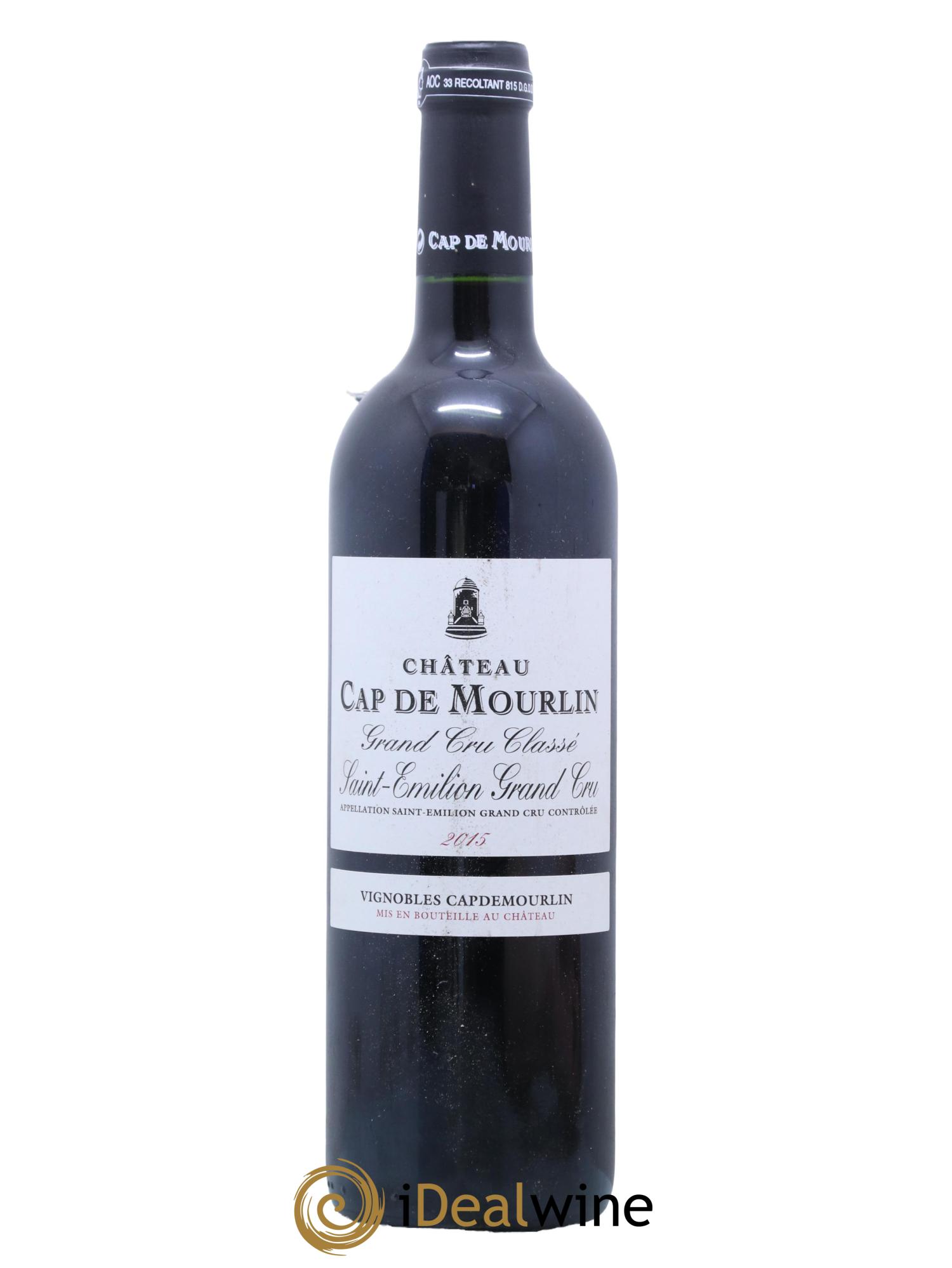 Château Cap de Mourlin Grand Cru Classé 2015 - Lot de 1 bouteille - 0
