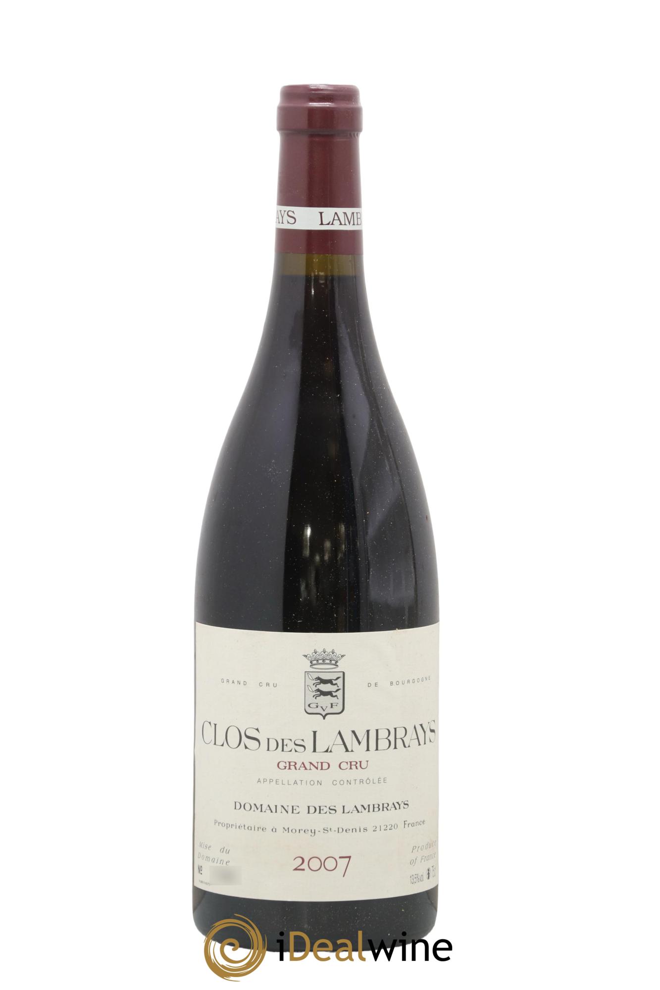 Clos des Lambrays Grand Cru Domaine des Lambrays 2007 - Lot de 1 bouteille - 0