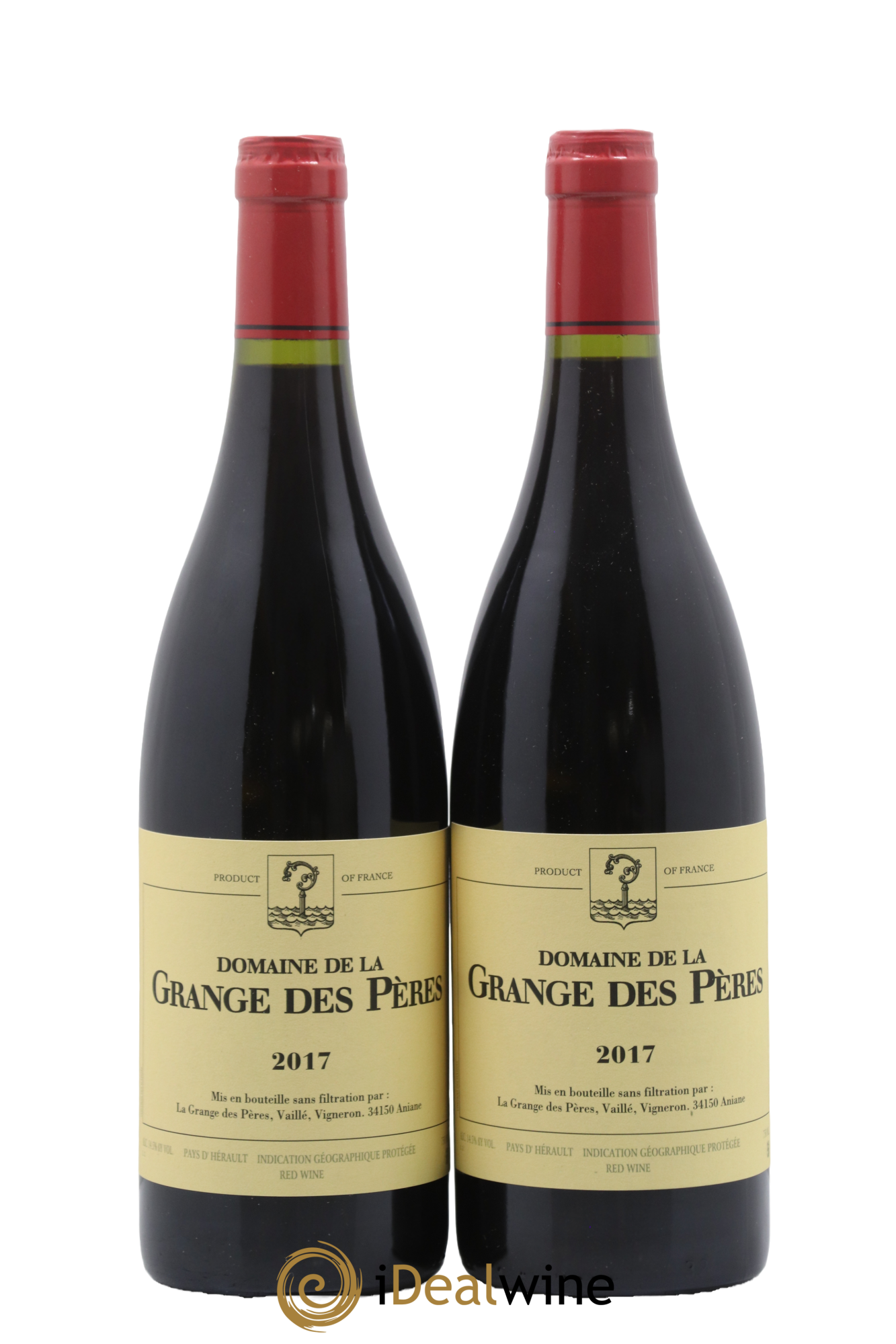 Pays d'Hérault Grange des Pères Laurent Vaillé 2017 - Lot de 2 bouteilles - 0