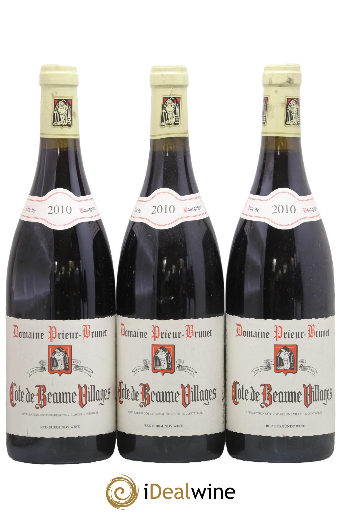 Côte de Beaune-Villages Prieur Brunet 2010 - Posten von 3 Flaschen - 0