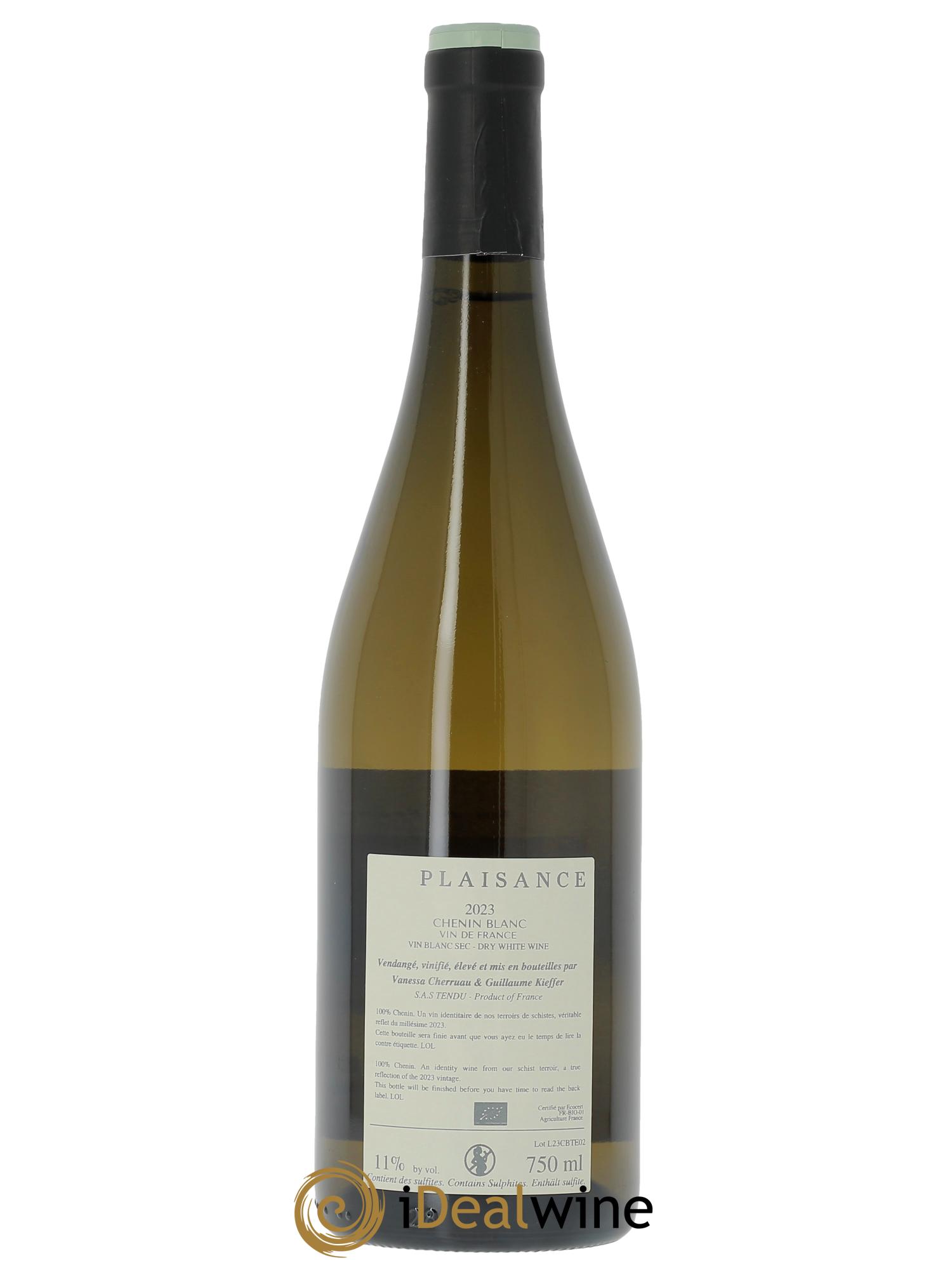 Vin de France Chenin Château de Plaisance  2023 - Lot of 1 bottle - 1