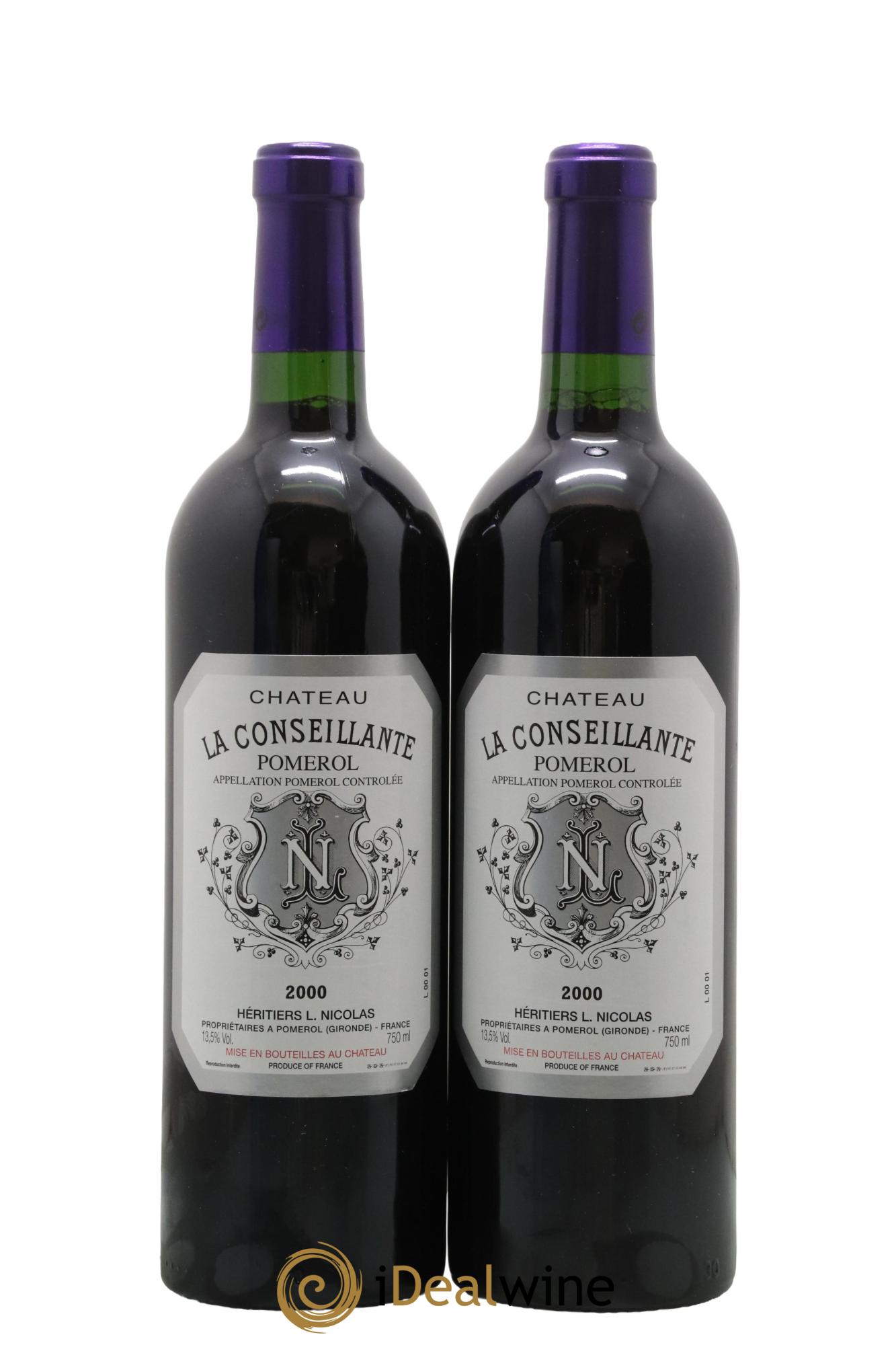 Château la Conseillante 2000 - Lot de 2 bouteilles - 0