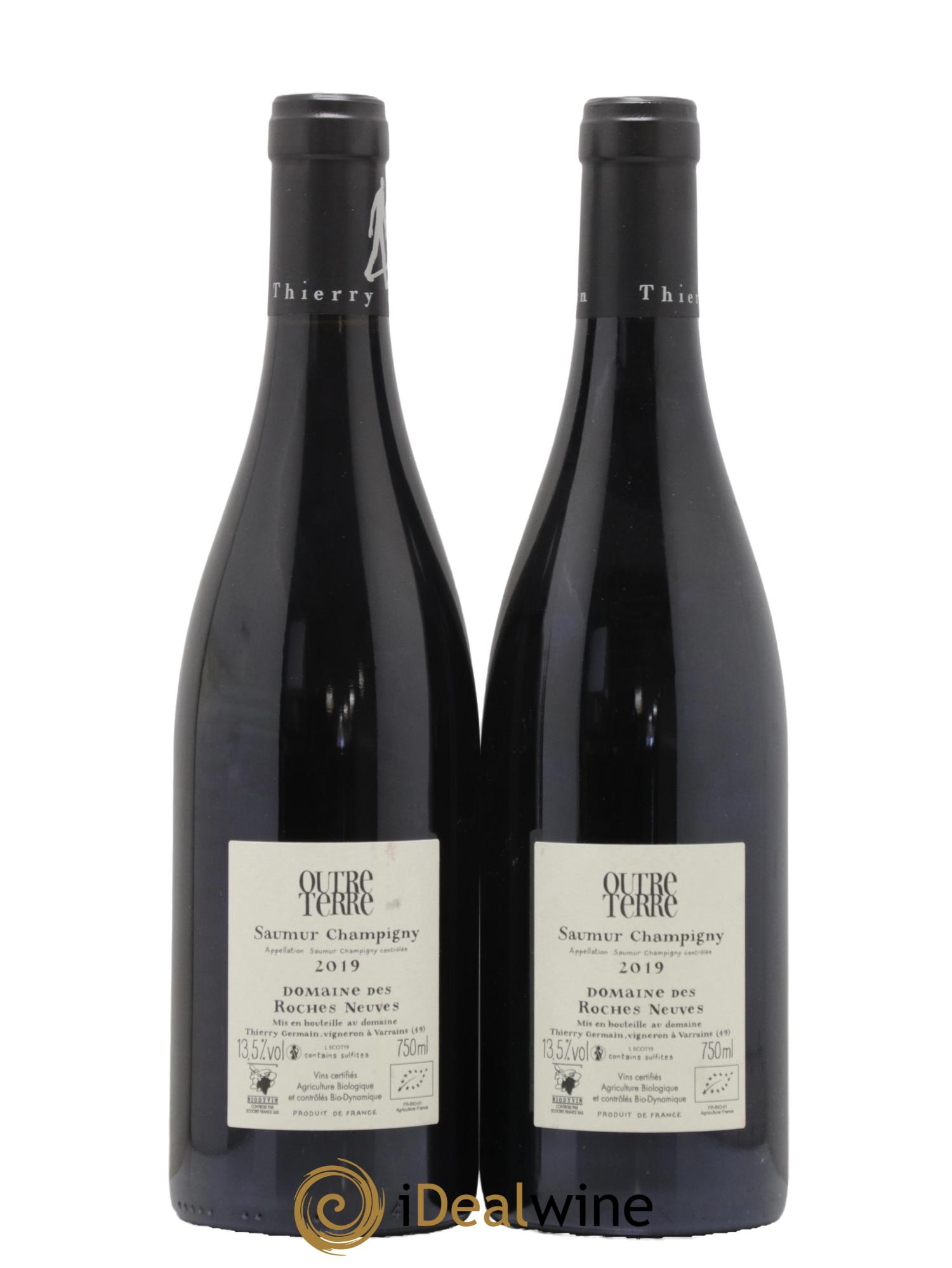 Saumur-Champigny Outre Terre Domaine des Roches Neuves - Thierry Germain 2019 - Lot de 2 bouteilles - 1