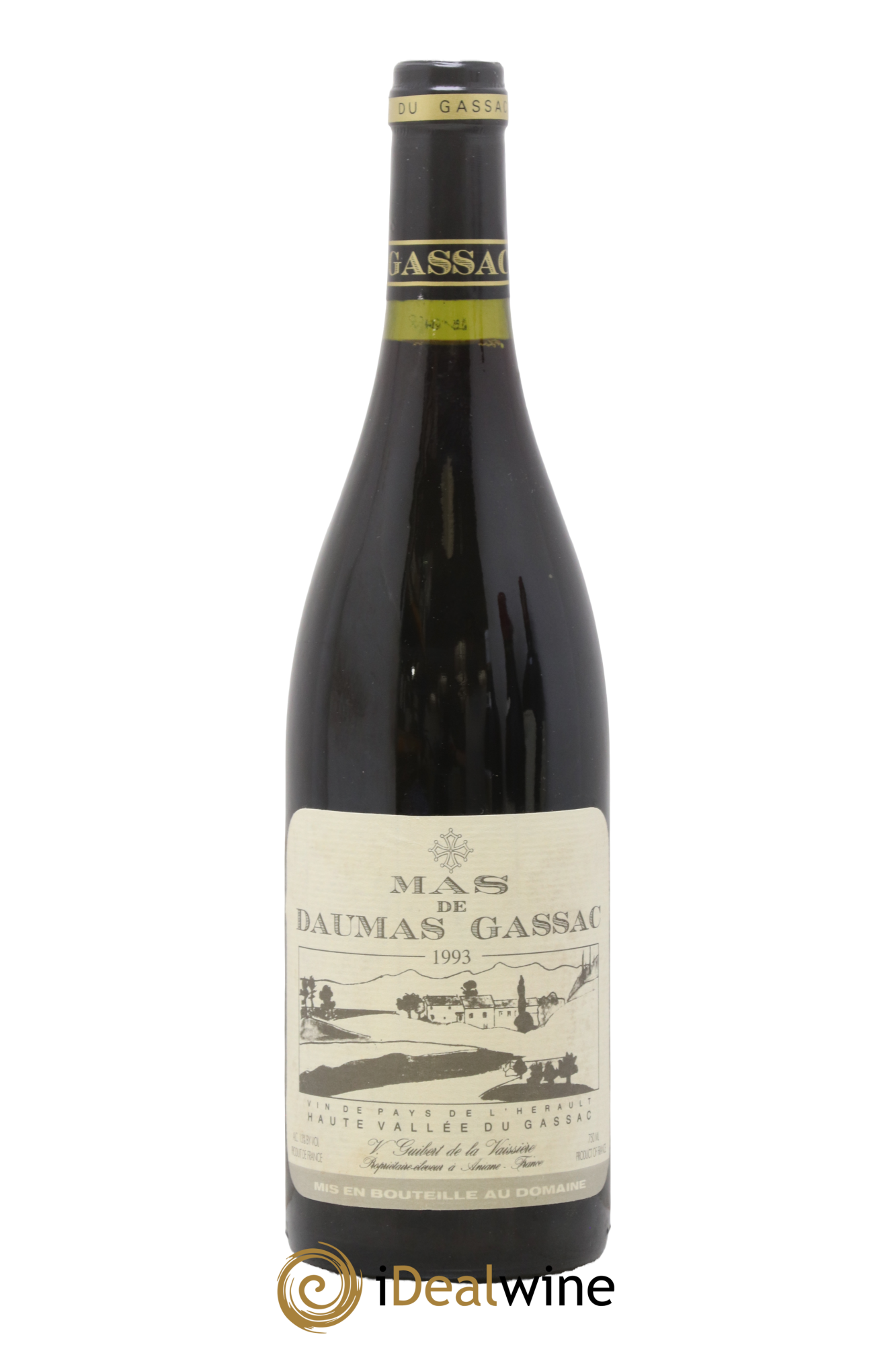 Saint-Guilhem-le-Désert - Cité d'Aniane Mas Daumas Gassac Famille Guibert de La Vaissière 1993 - Lot of 1 bottle - 0
