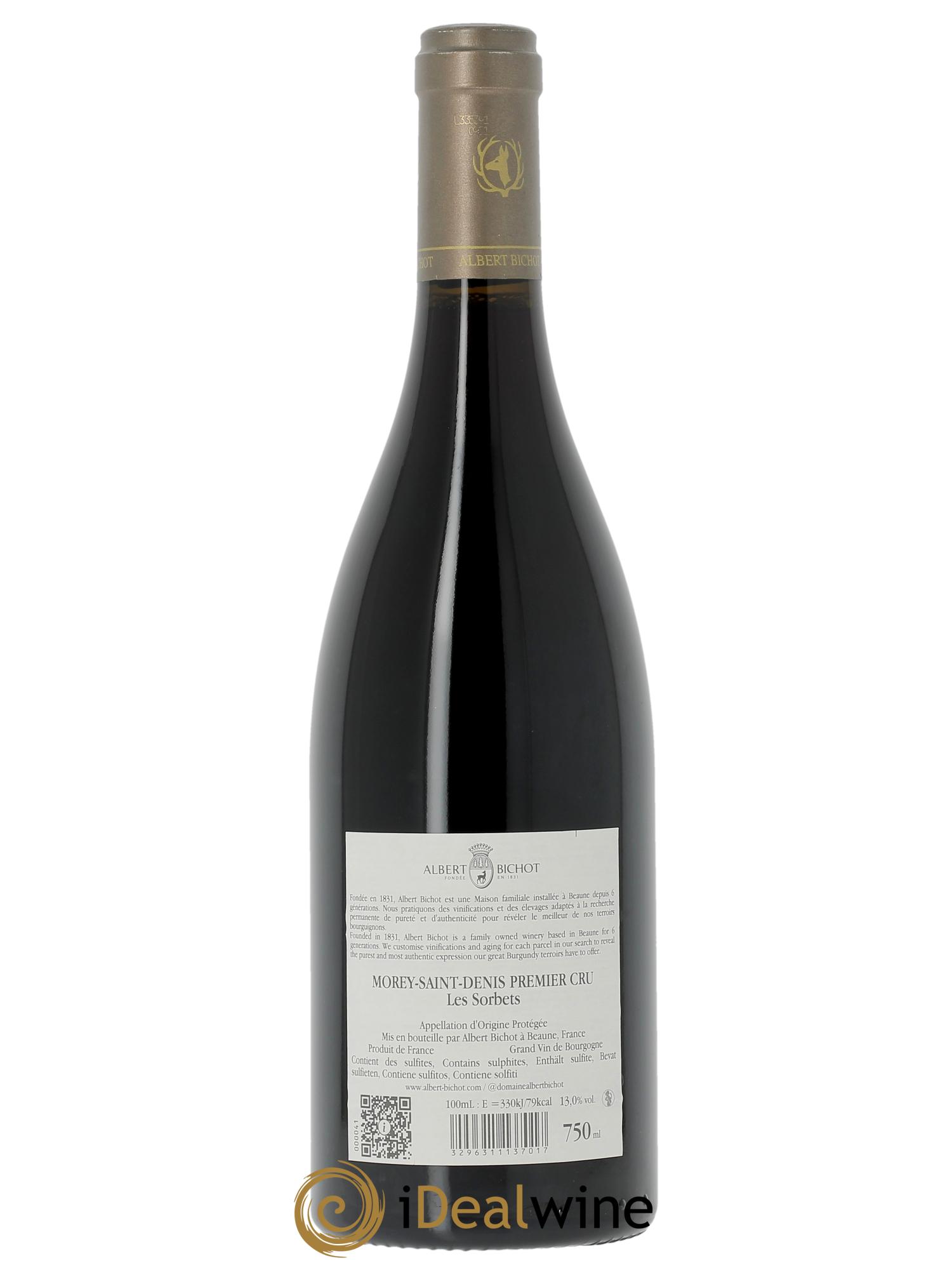 Morey Saint-Denis 1er Cru Les Sorbets Albert Bichot 2017 - Lot de 1 bouteille - 1