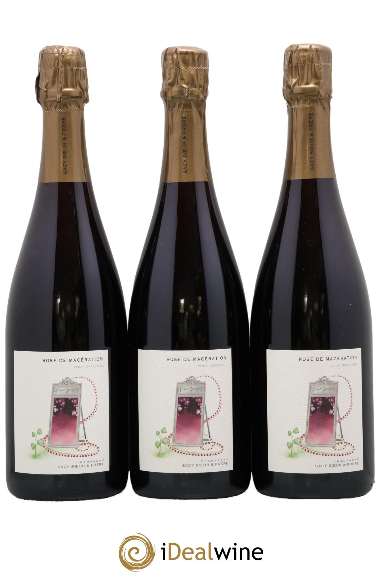 Champagne - Rose de Maceration Domaine Sacy Sœur et Frere 2020 - Lot de 3 bouteilles - 0