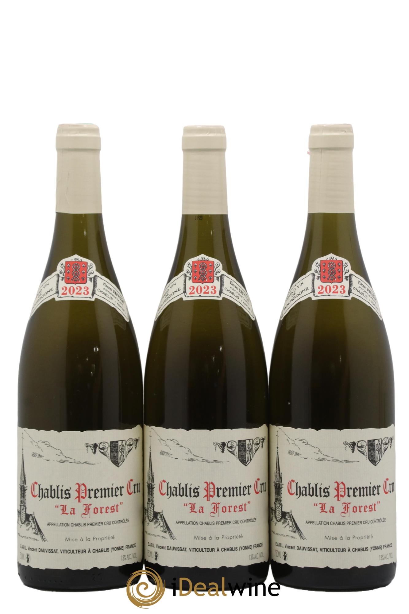 Chablis 1er Cru La Forest Vincent Dauvissat (Domaine) 2023 - Posten von 3 Flaschen - 0