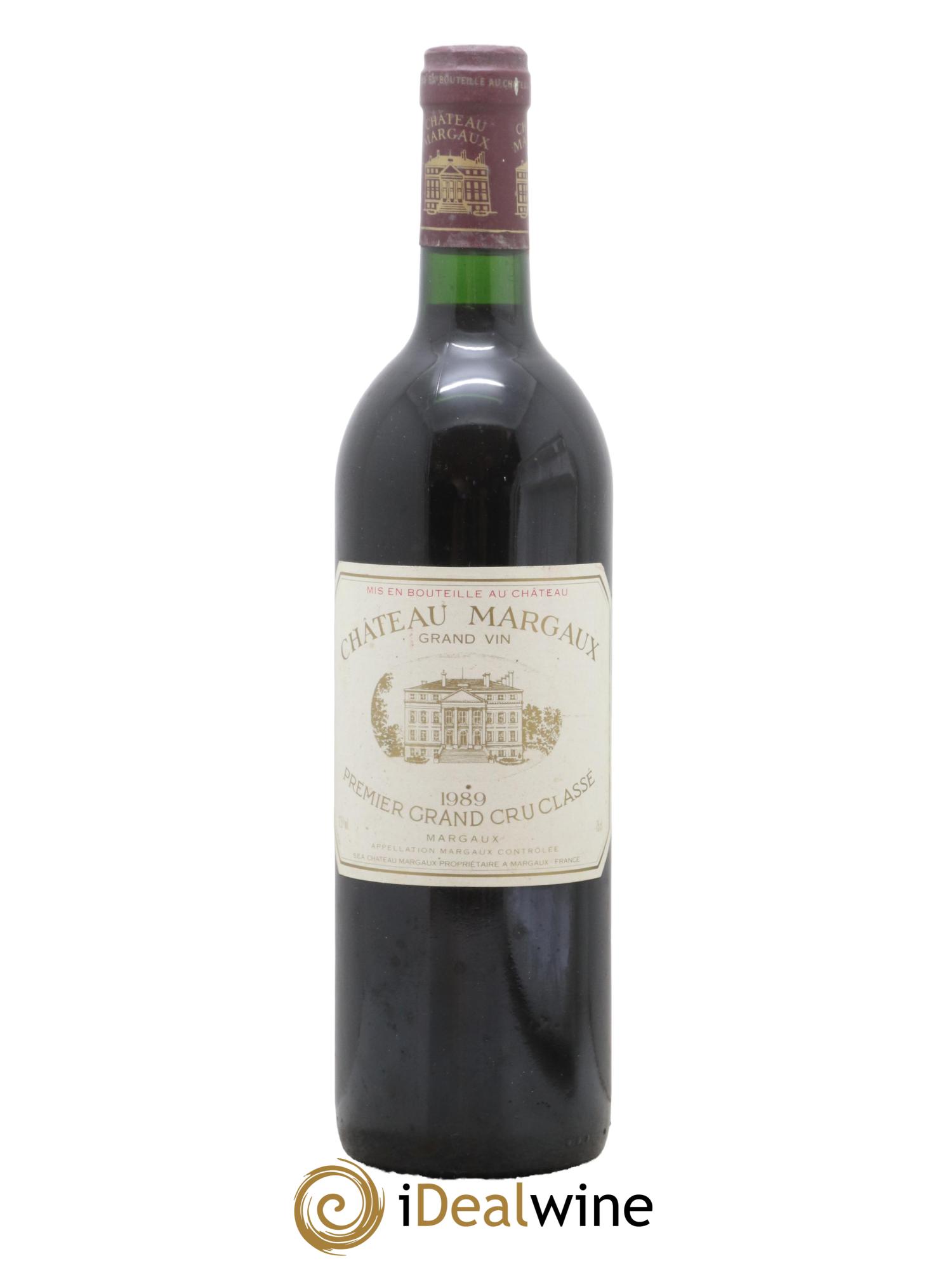 Château Margaux 1er Grand Cru Classé 1989 - Lot de 1 bouteille - 0