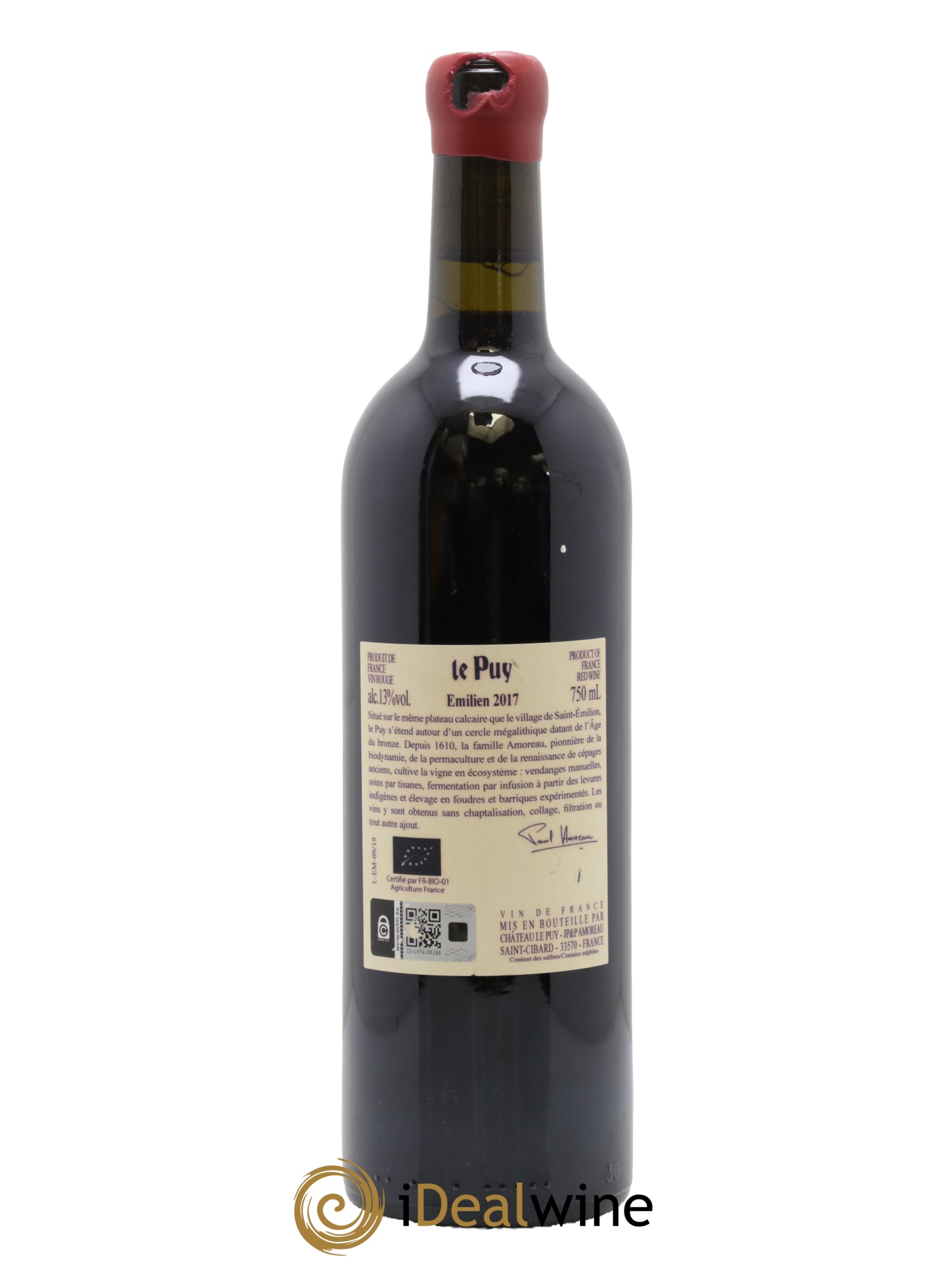 Le Puy - Cuvée Emilien 2017 - Lotto di 1 bottiglia - 1