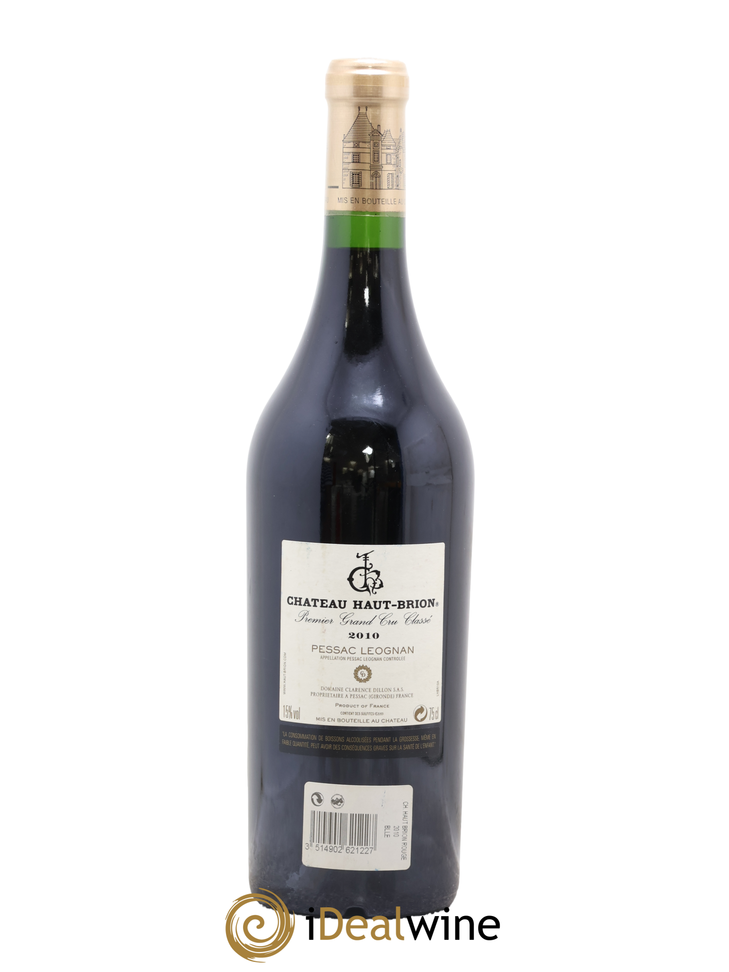 Château Haut Brion 1er Grand Cru Classé 2010 - Lot de 1 bouteille - 1