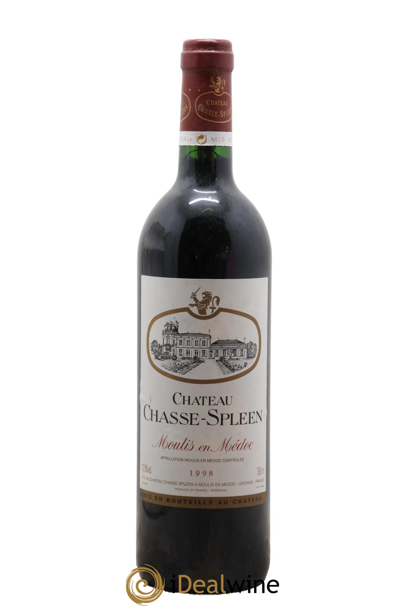 Château Chasse Spleen 1998 - Lot de 1 bouteille - 0