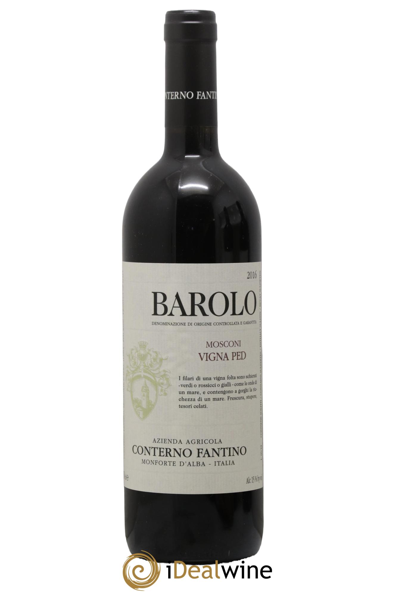 Barolo DOCG Mosconi Vigna Ped Conterno Fantino 2016 - Lot de 1 bouteille - 0