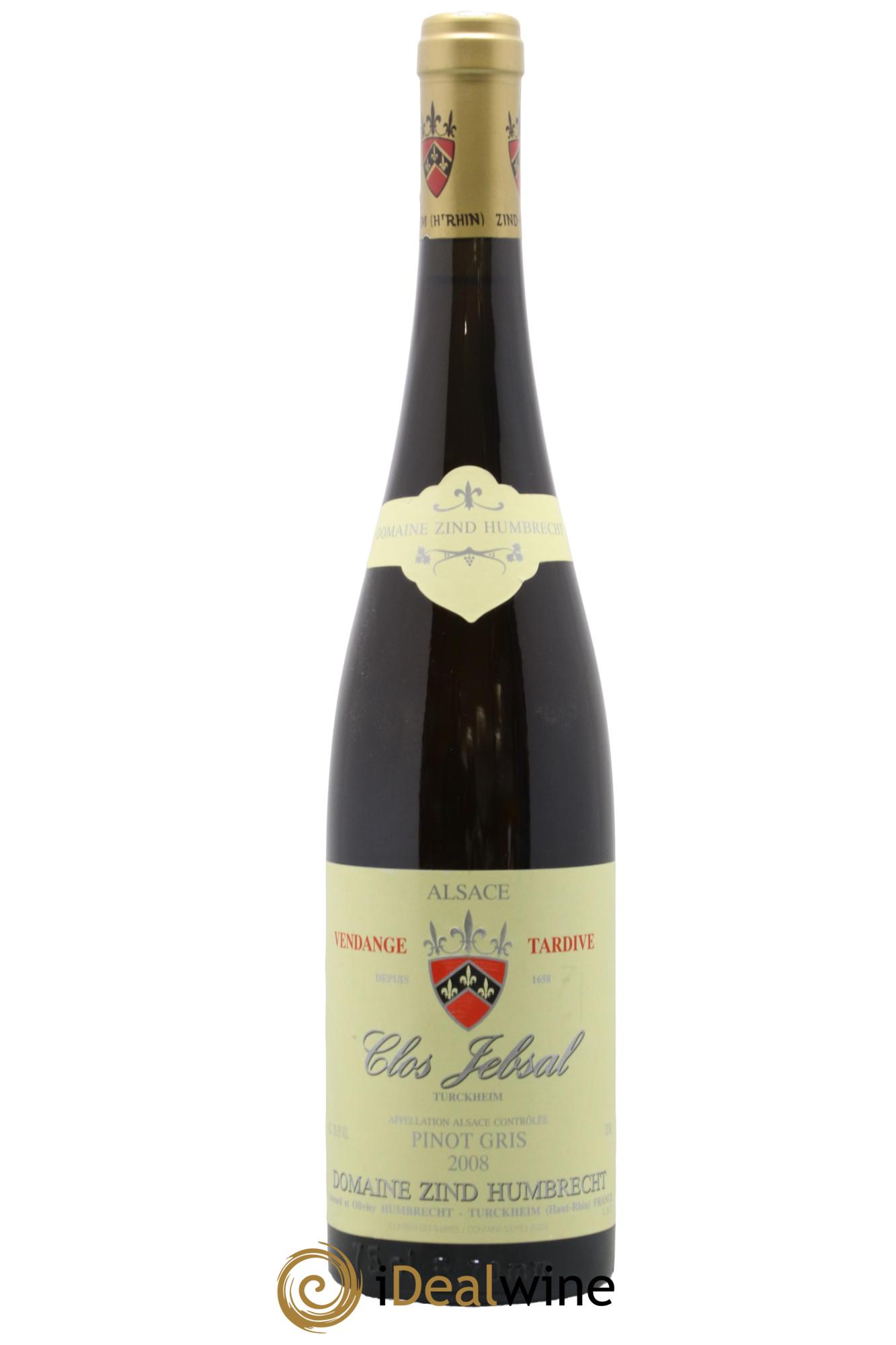 Alsace Pinot Gris Clos Jebsal Vendanges Tardives Zind-Humbrecht (Domaine) 2008 - Lotto di 1 bottiglia - 0