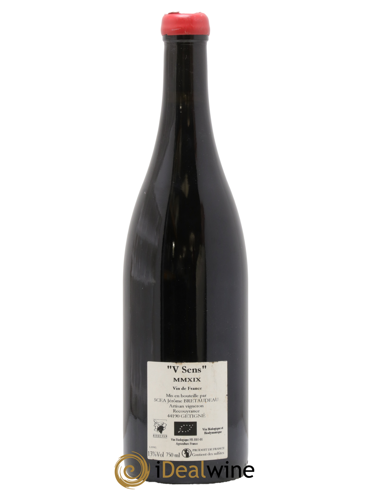 Vin de France V Sens Jérôme Bretaudeau - Domaine de Bellevue 2019 - Lot de 1 bouteille - 1