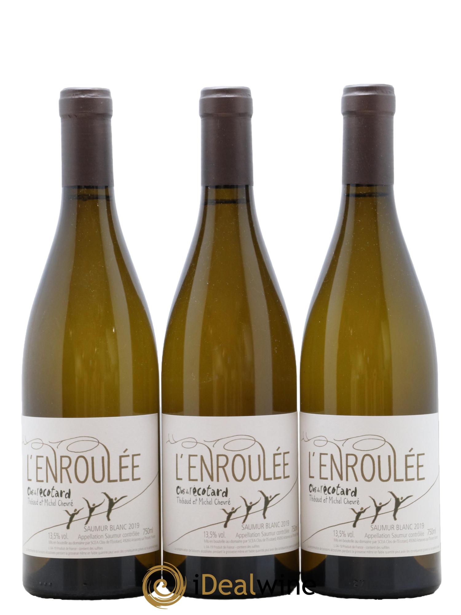 Saumur L'Enroulée Clos de l'Ecotard 2019 - Lot de 3 bouteilles - 0