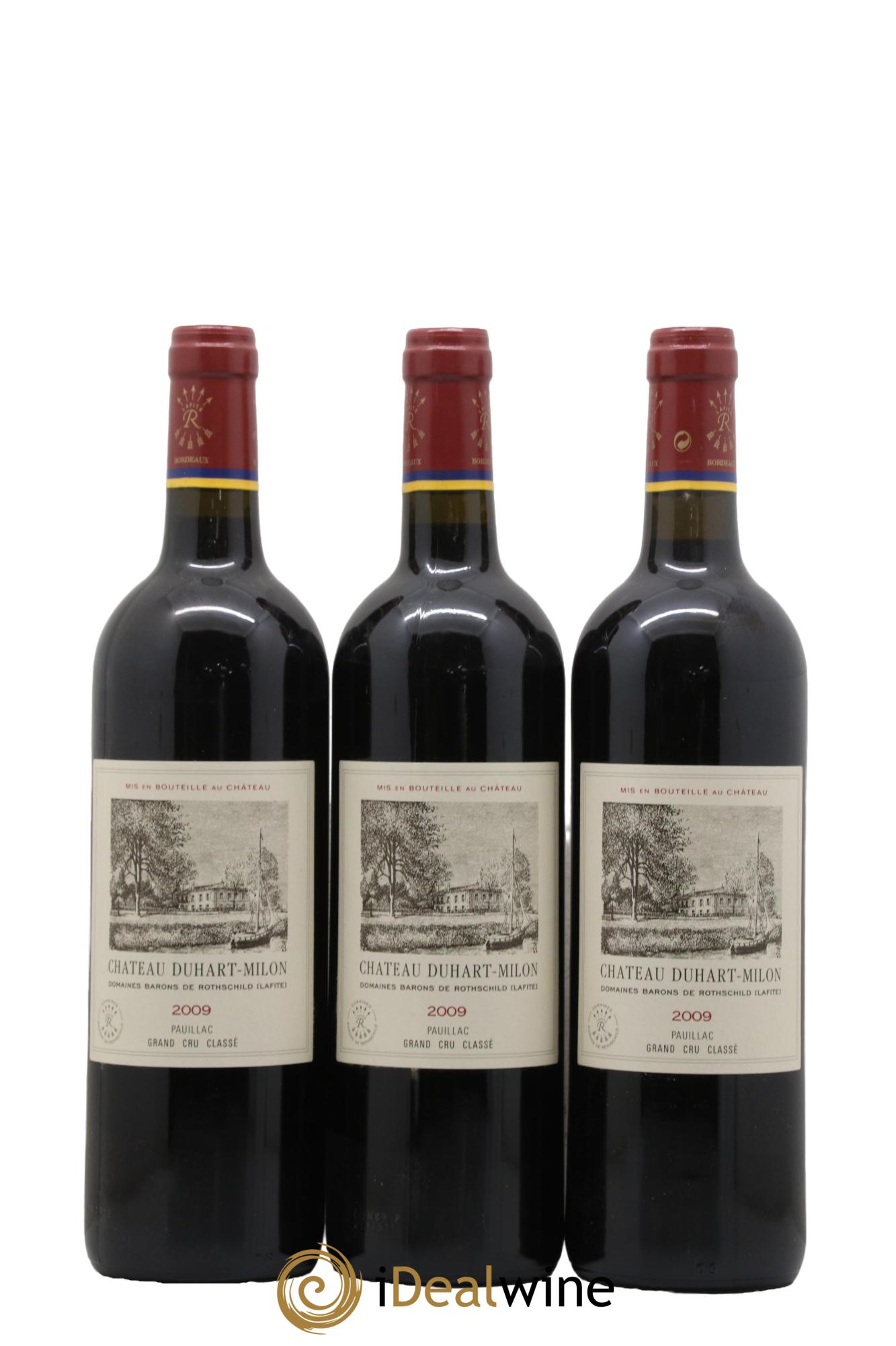 Château Duhart-Milon 4ème Grand Cru Classé 2009 - Lotto di 3 bottiglie - 0