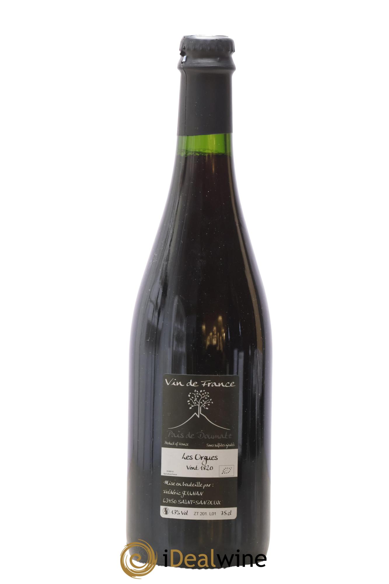 Vin de France Les Orgues Vignoble de l'Arbre Blanc 2018 - Lot of 1 bottle - 1