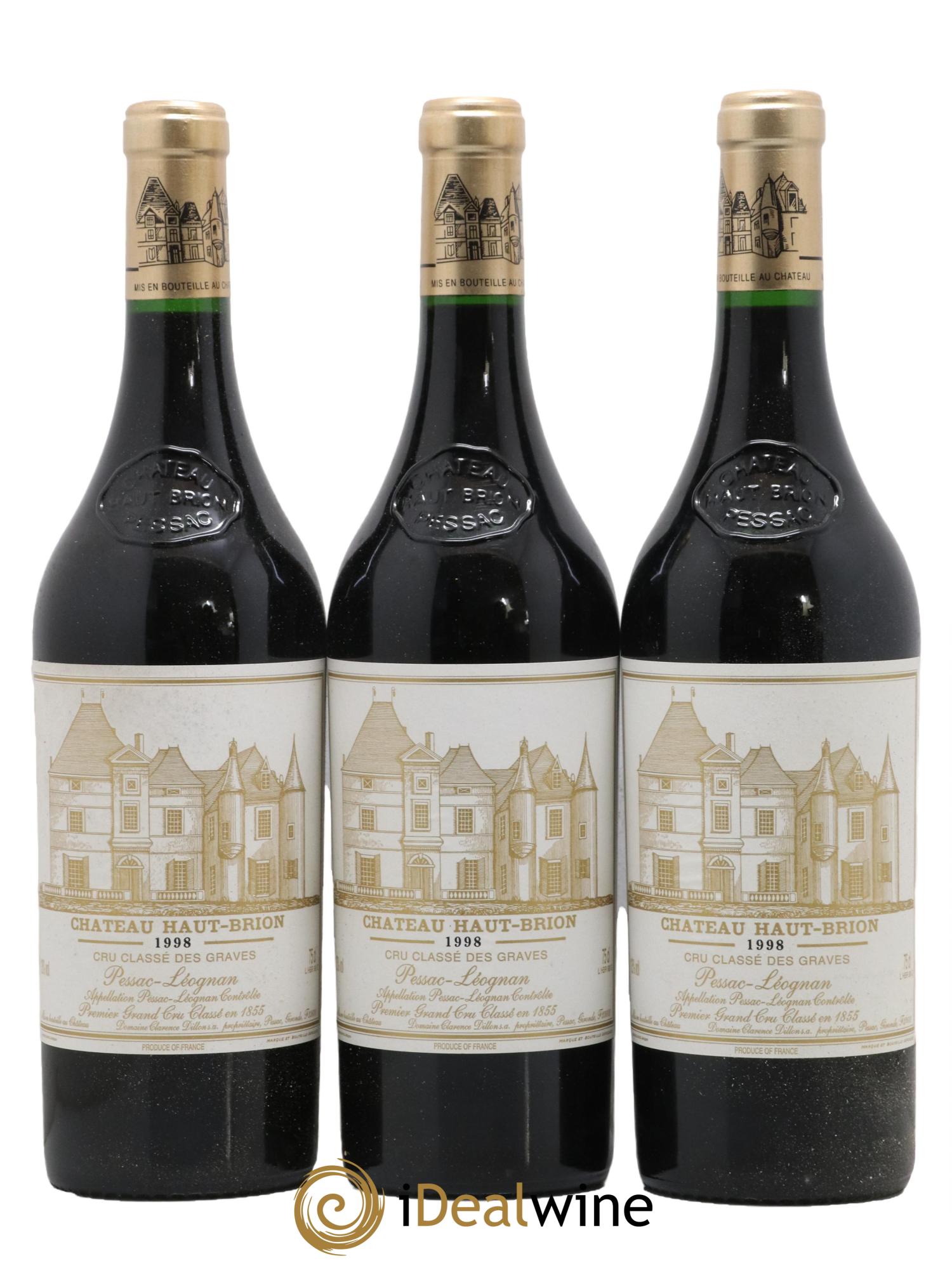 Château Haut Brion 1er Grand Cru Classé 1998 - Lotto di 6 bottiglie - 2