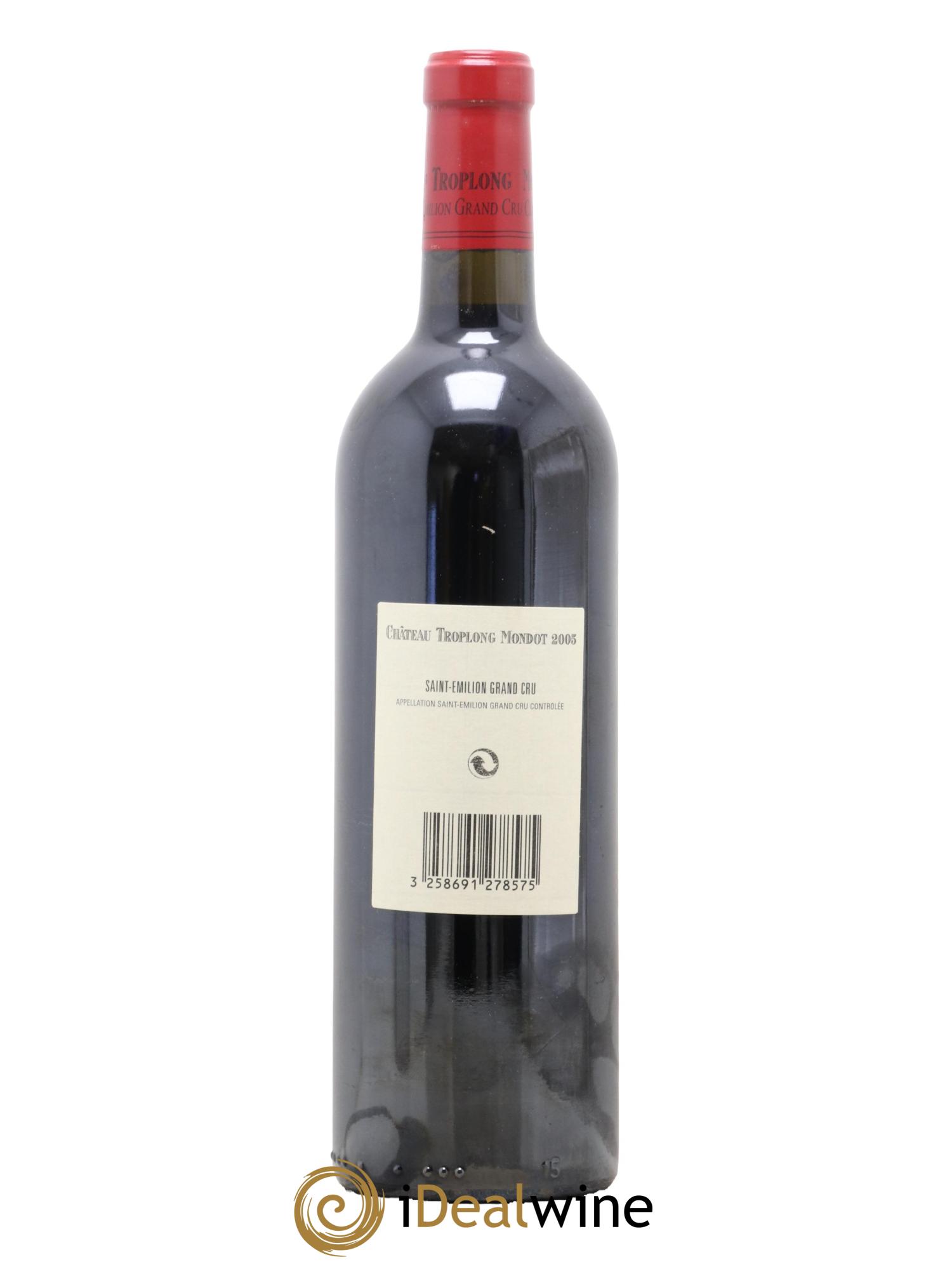 Château Troplong Mondot 1er Grand Cru Classé B  2005 - Posten von 1 Flasche - 1