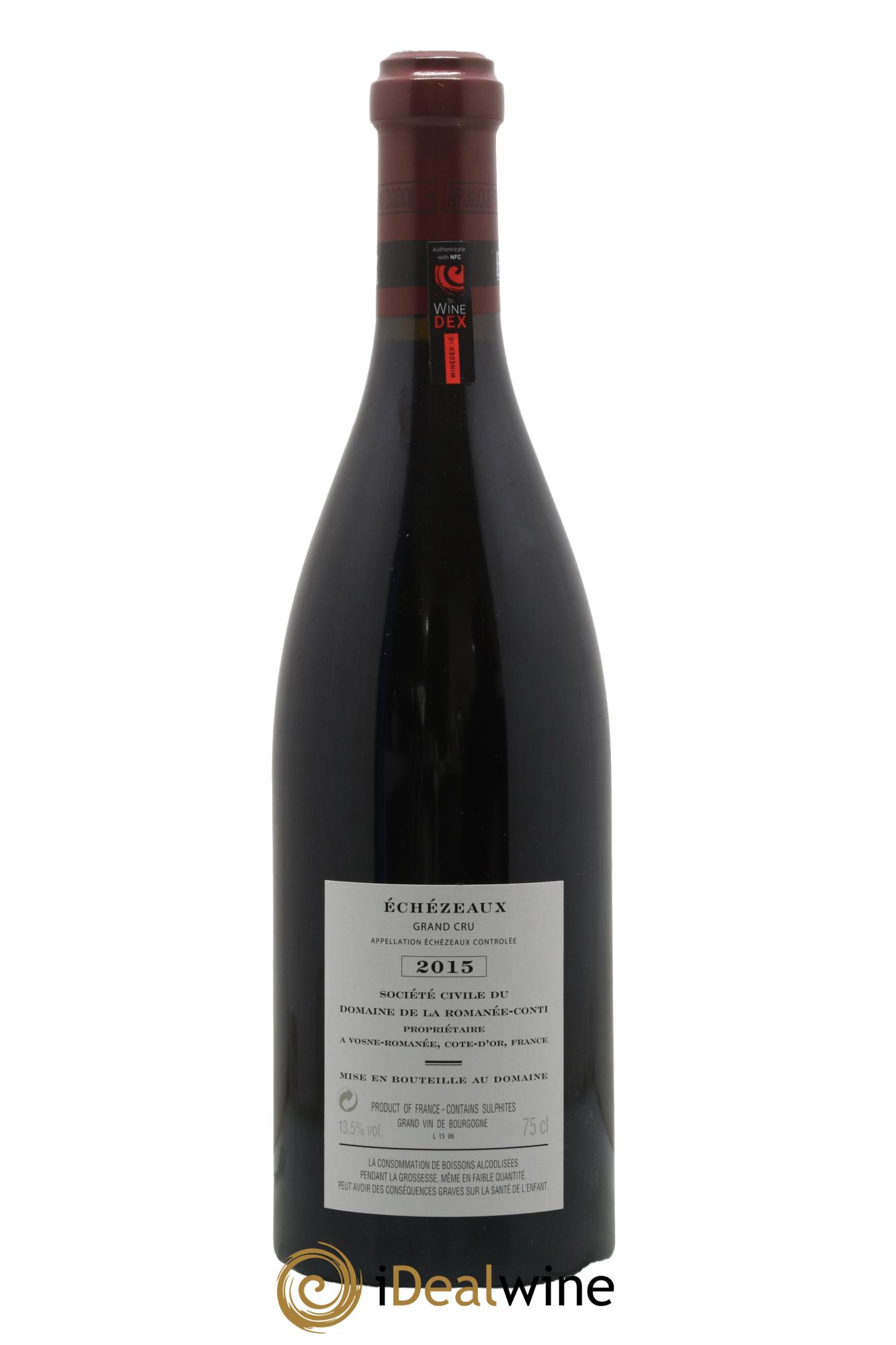 Echezeaux Grand Cru Domaine de la Romanée-Conti 2015 - Lot de 1 bouteille - 1