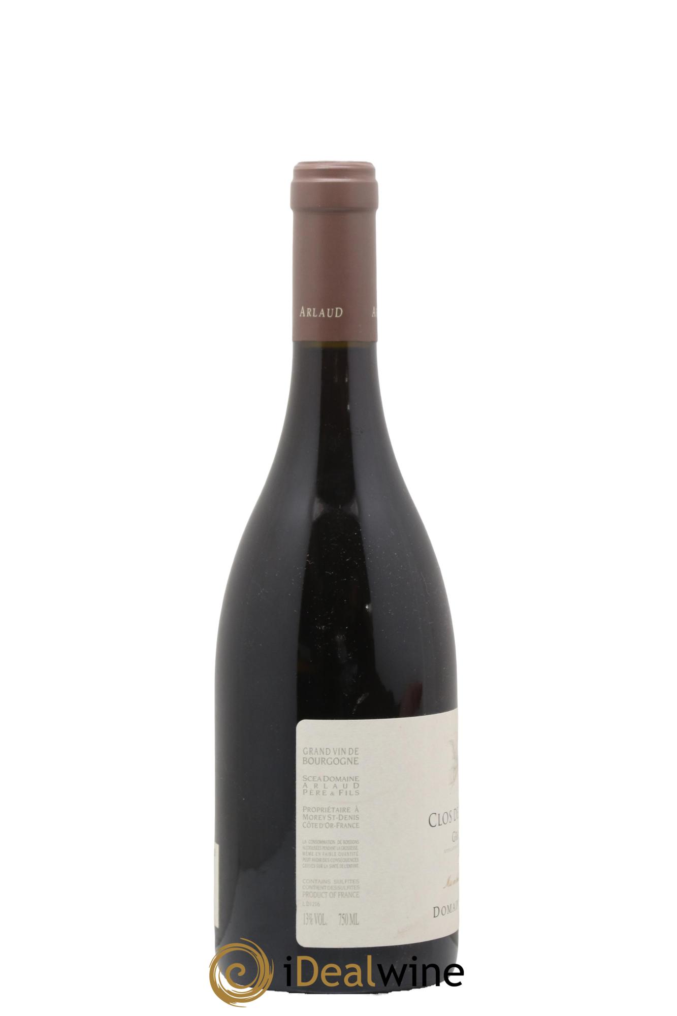 Clos de la Roche Grand Cru Arlaud 2012 - Lot de 1 bouteille - 1