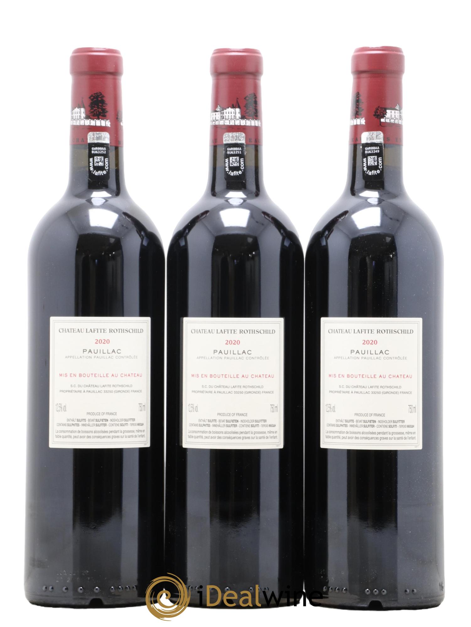 Château Lafite Rothschild 1er Grand Cru Classé 2020 - Lot of 6 bottles - 4