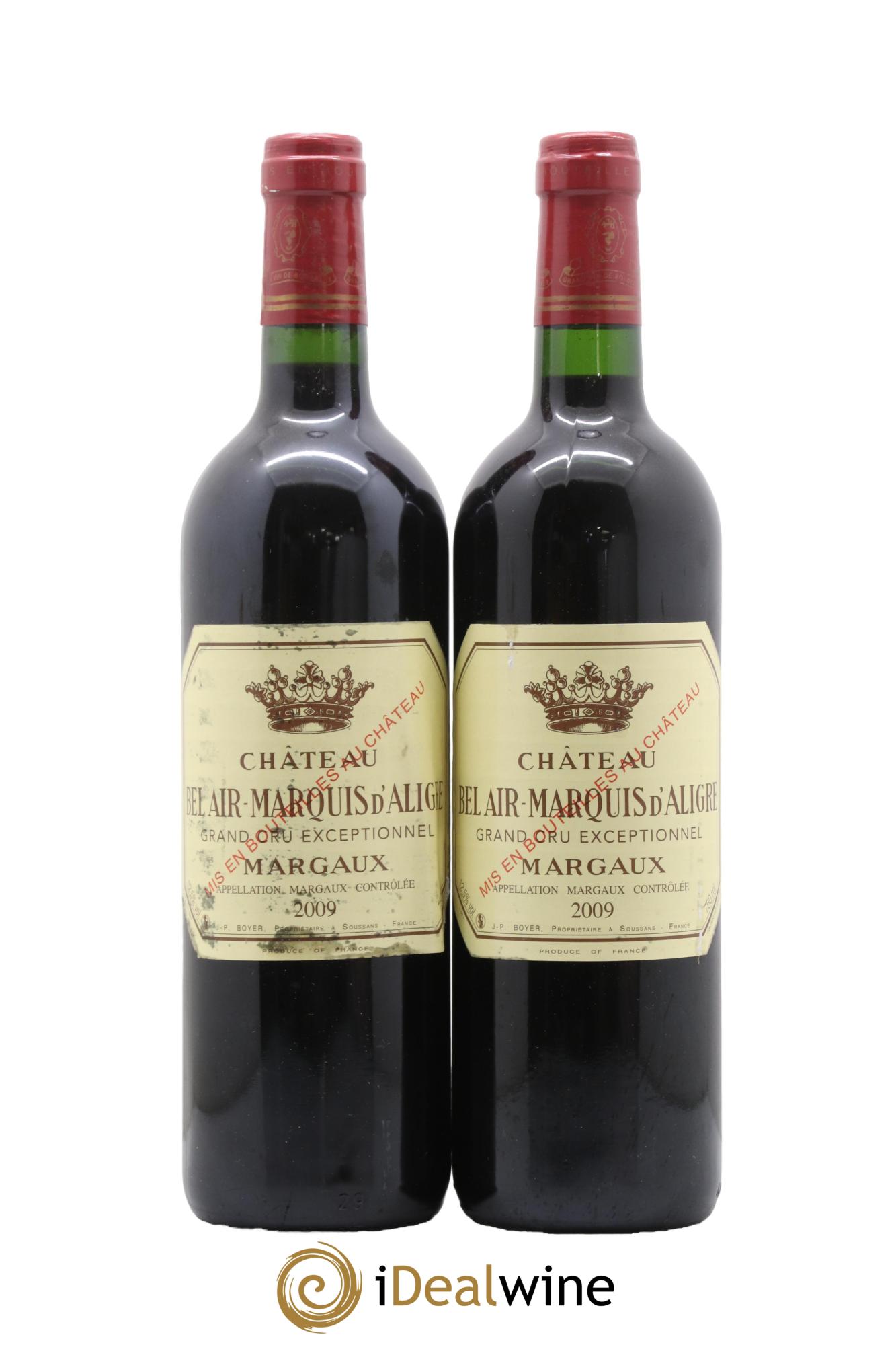 Château Bel Air Marquis d'Aligre 2009 - Lot de 2 bouteilles - 0