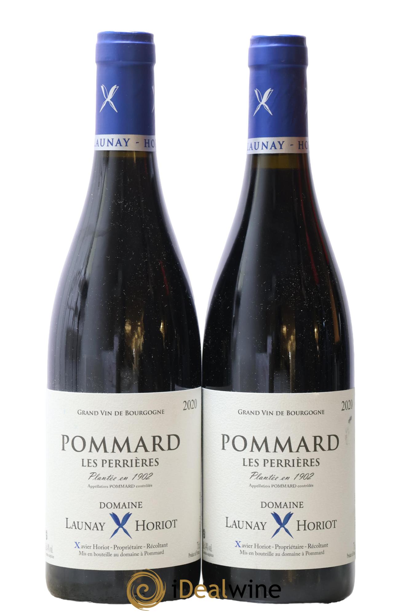 Pommard Les Perrières Plantée en 1902 Launay Horiot 2020 - Lot de 2 bouteilles - 0