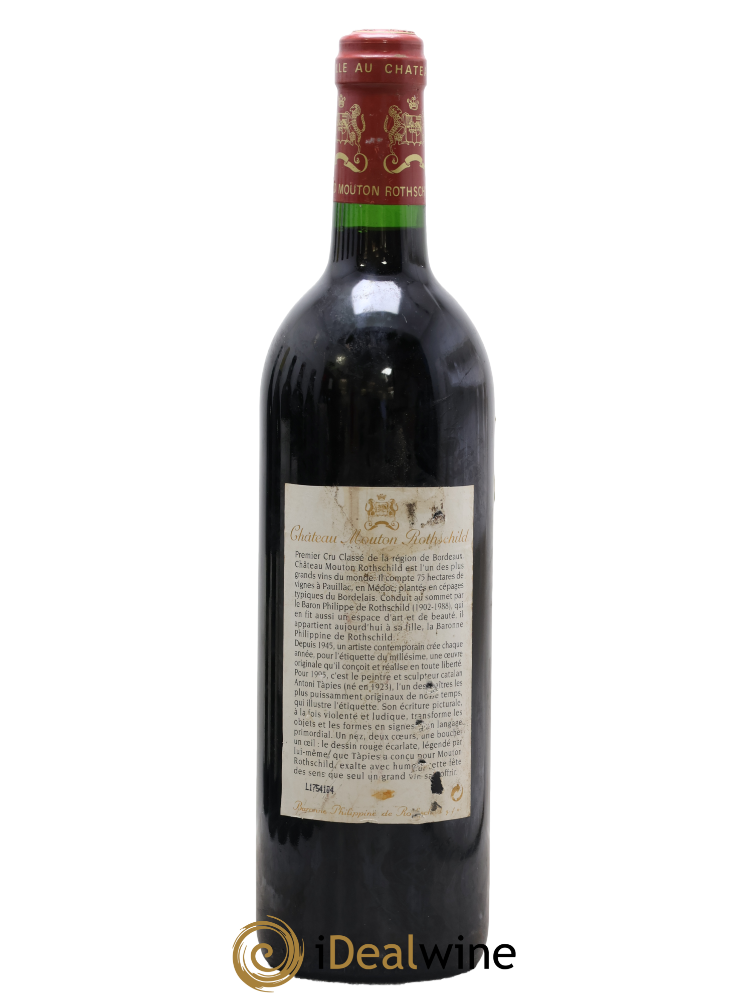 Château Mouton Rothschild 1er Grand Cru Classé 1995 - Lot of 1 bottle - 1