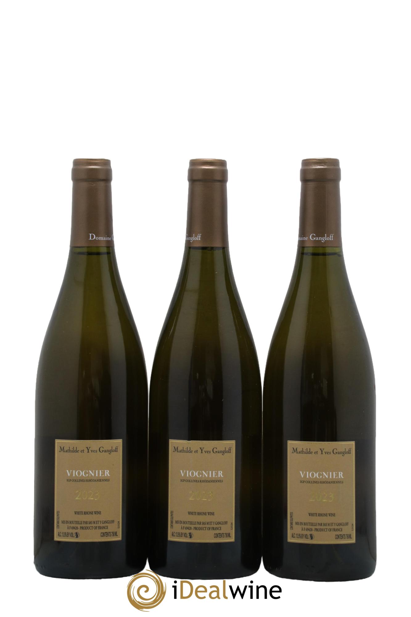 IGP Collines Rhodaniennes Gangloff (Domaine) Viognier Gangloff 2023 - Lot de 3 bouteilles - 1