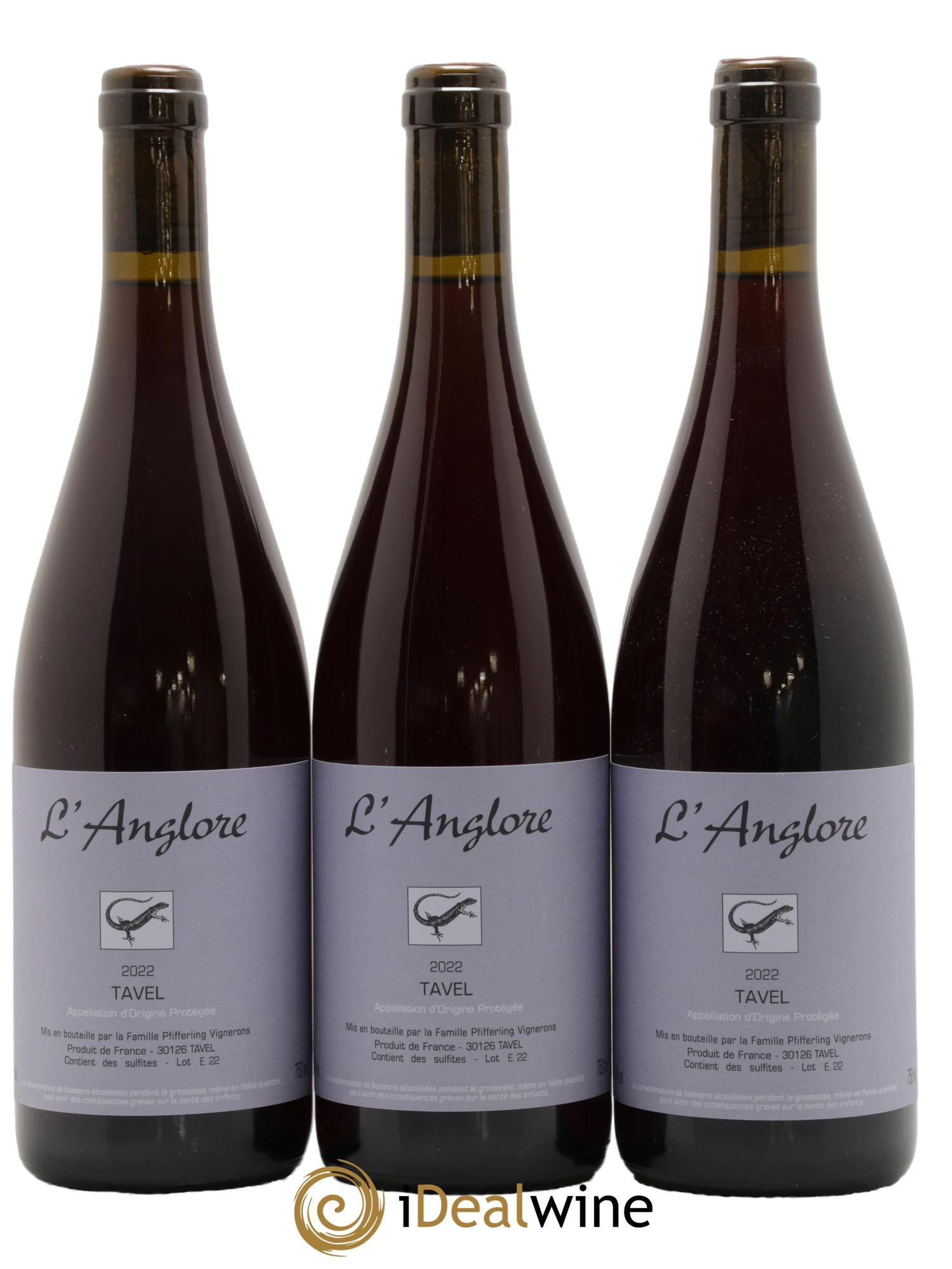 Tavel L'Anglore 2022 - Posten von 3 Flaschen - 0