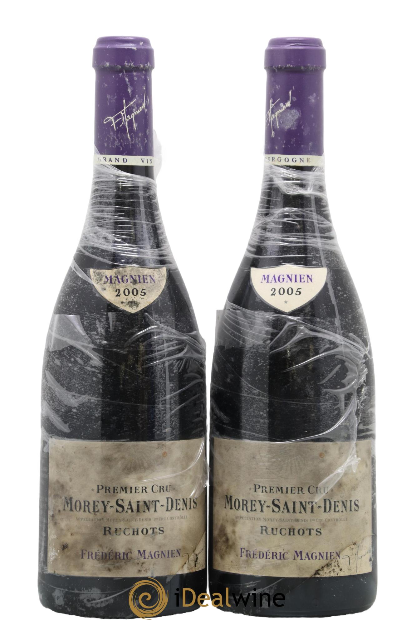 Morey-Saint-Denis 1er Cru Ruchots Frédéric Magnien 2005 - Lot of 2 bottles - 0