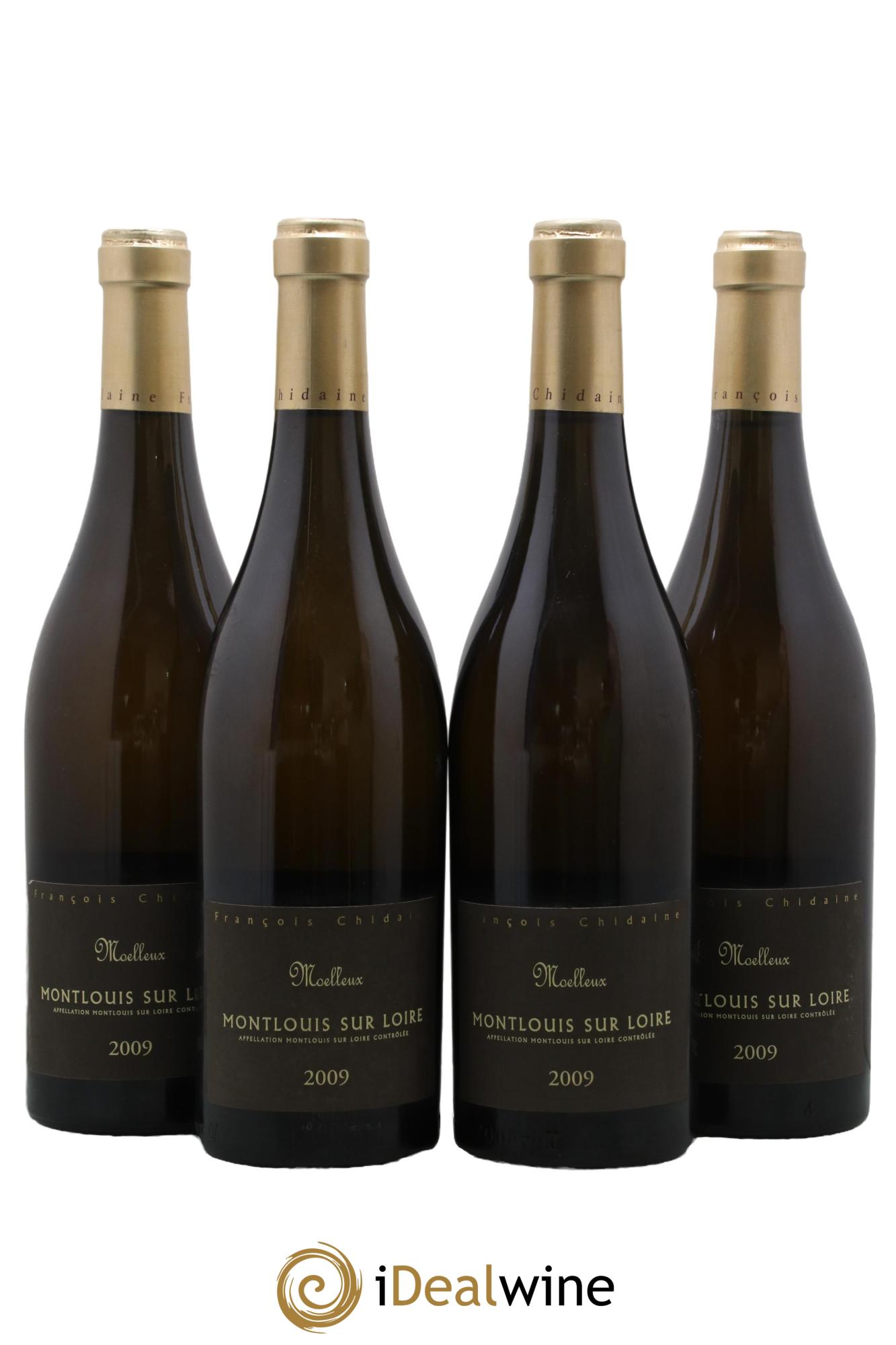 Montlouis-sur-Loire Moelleux François Chidaine 2009 - Lot de 4 bouteilles - 0